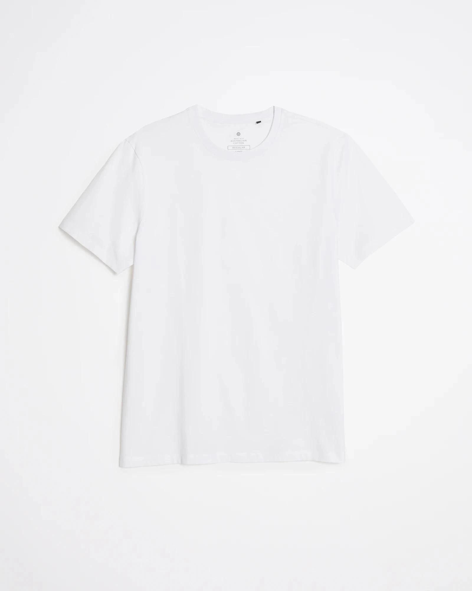5 Target Australian Cotton T-Shirt WHITE, 5 of 7
