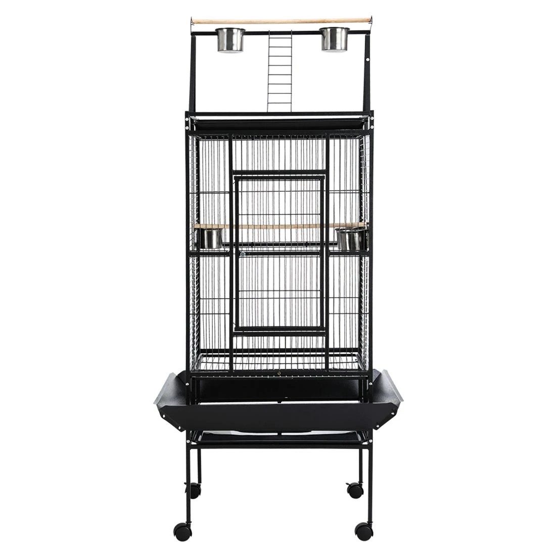 3 i.Pet Bird Cage 173cm Large Aviary - Black, 3 of 6