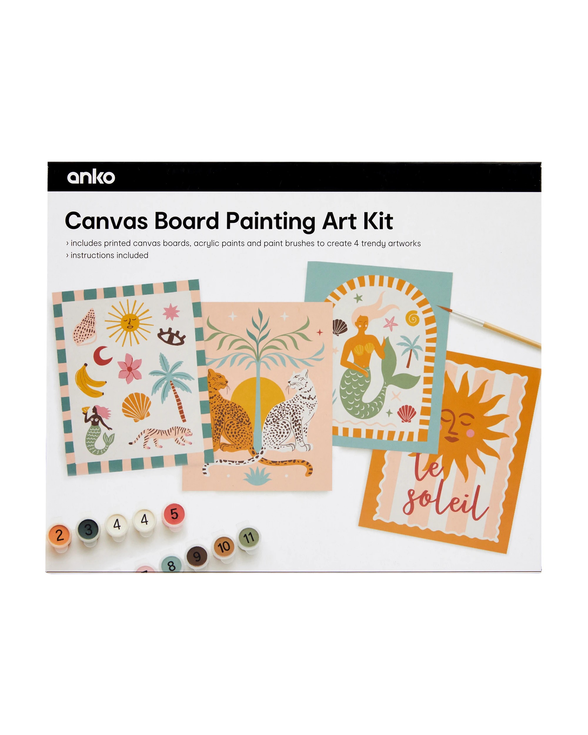 1 Canvas Board Painting Art Kit, 1 of 3