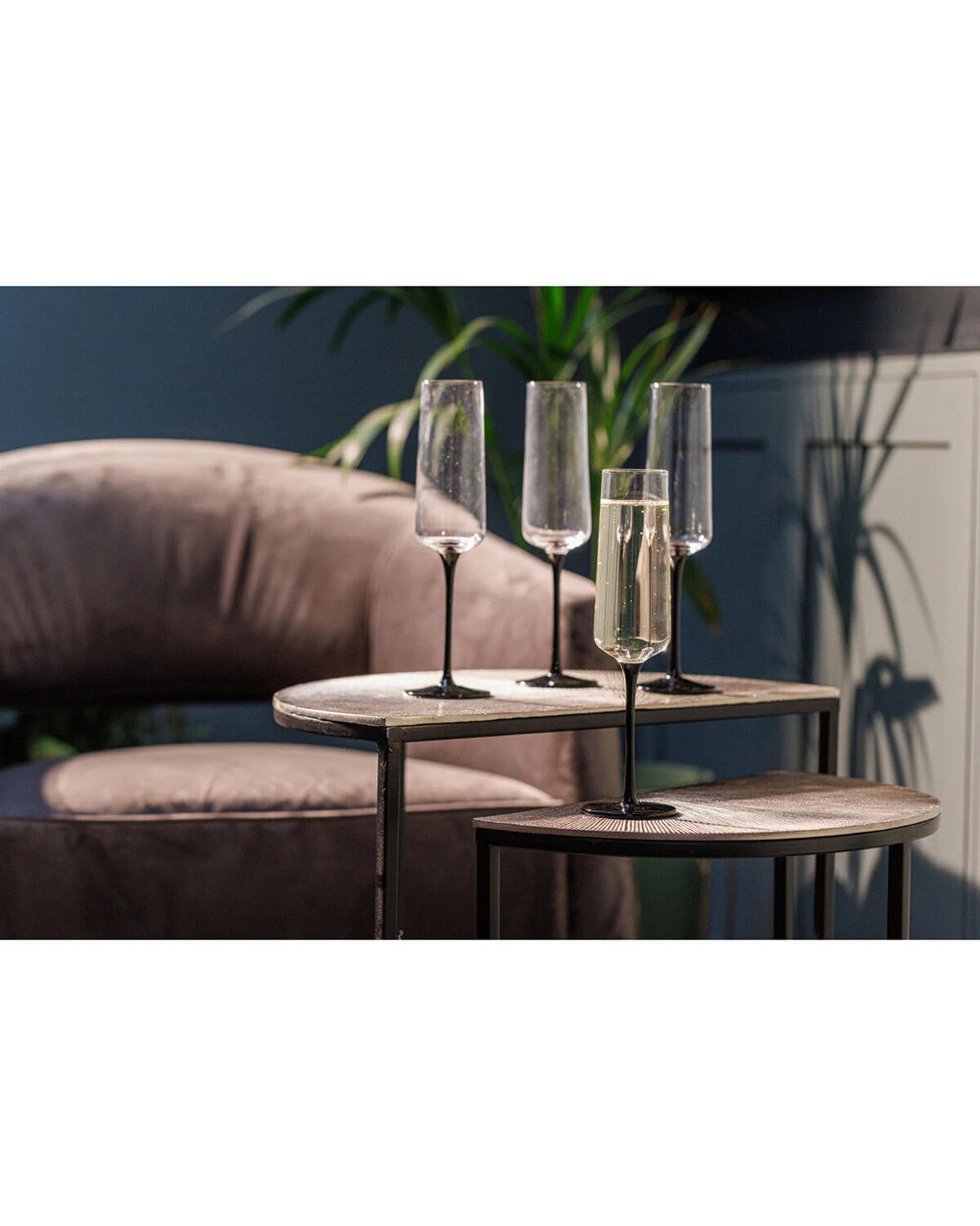 2 Mikasa 4pc Palermo Crystal Champagne Flute Set 250ml - Clear, 2 of 6