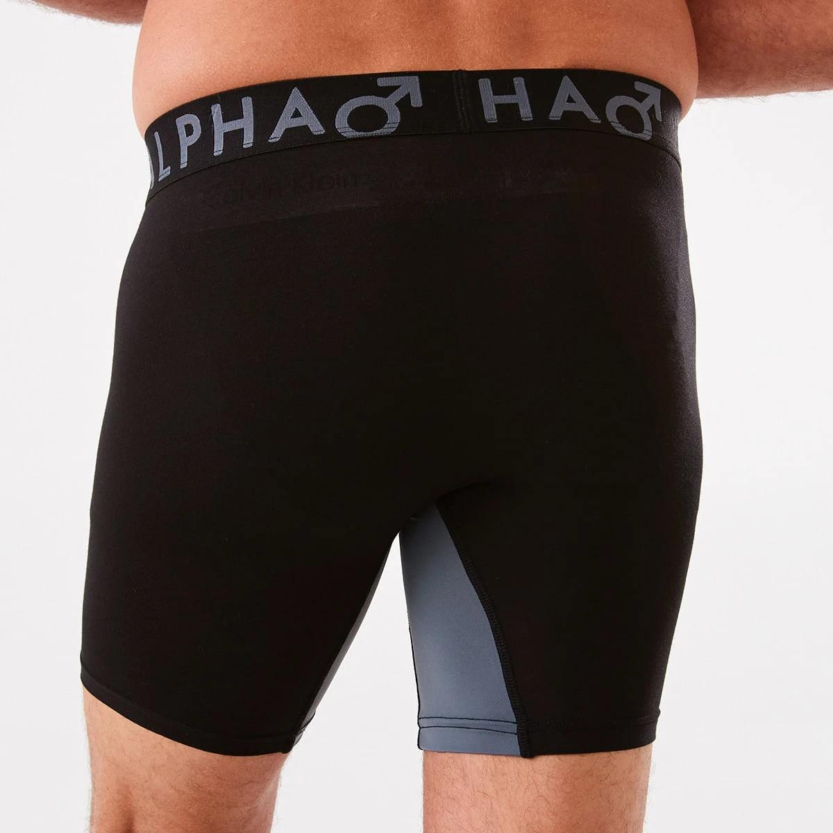 3 Bamboo Mid Length Trunks with Glide Panels BLACK, 3 of 5