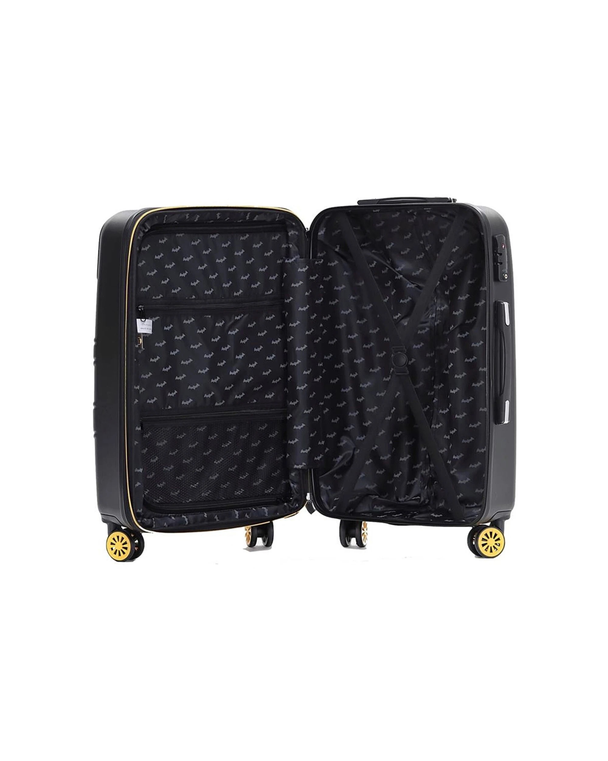 3 Warner Bros 3pc Batman Hard Shell Travel Luggage Suitcase Set Lightweight - Multi, 3 of 7