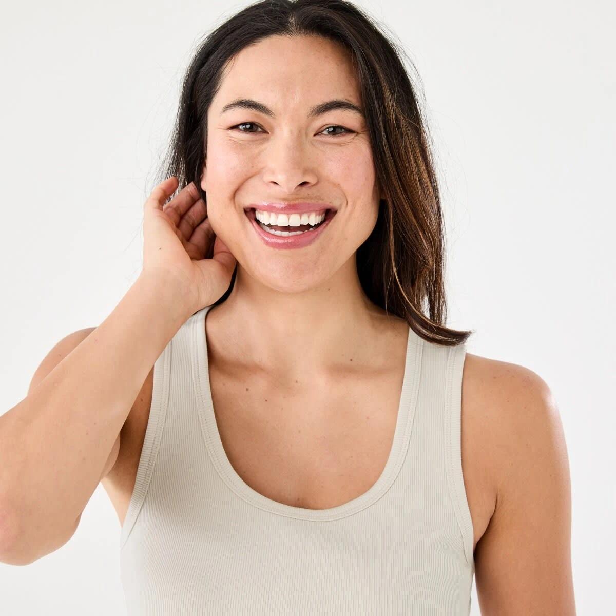 4 Sleeveless Rib Tank NATURAL BEIGE, 4 of 5