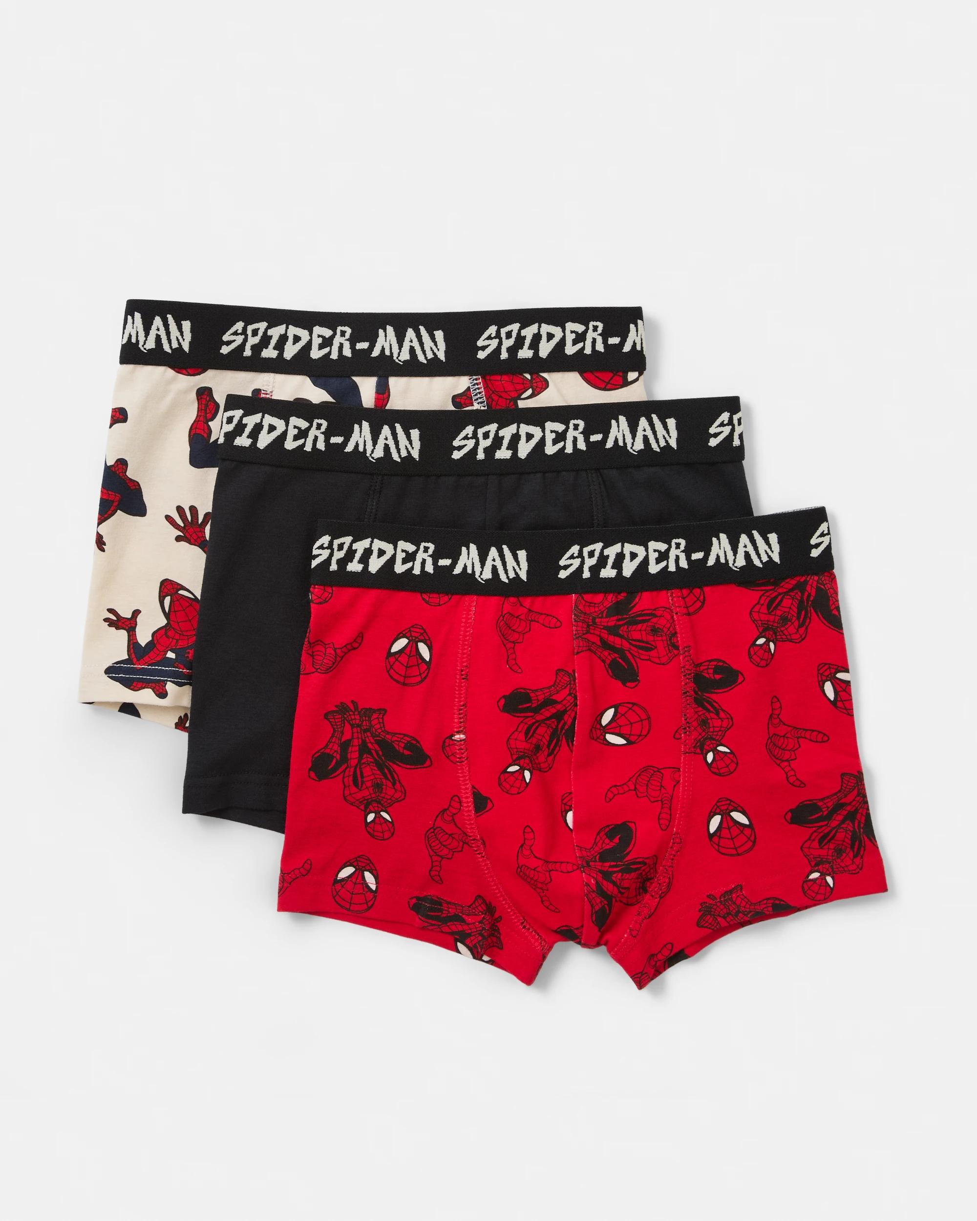 1 3 Pack Spider-Man License Trunks Spiderman, 1 of 6