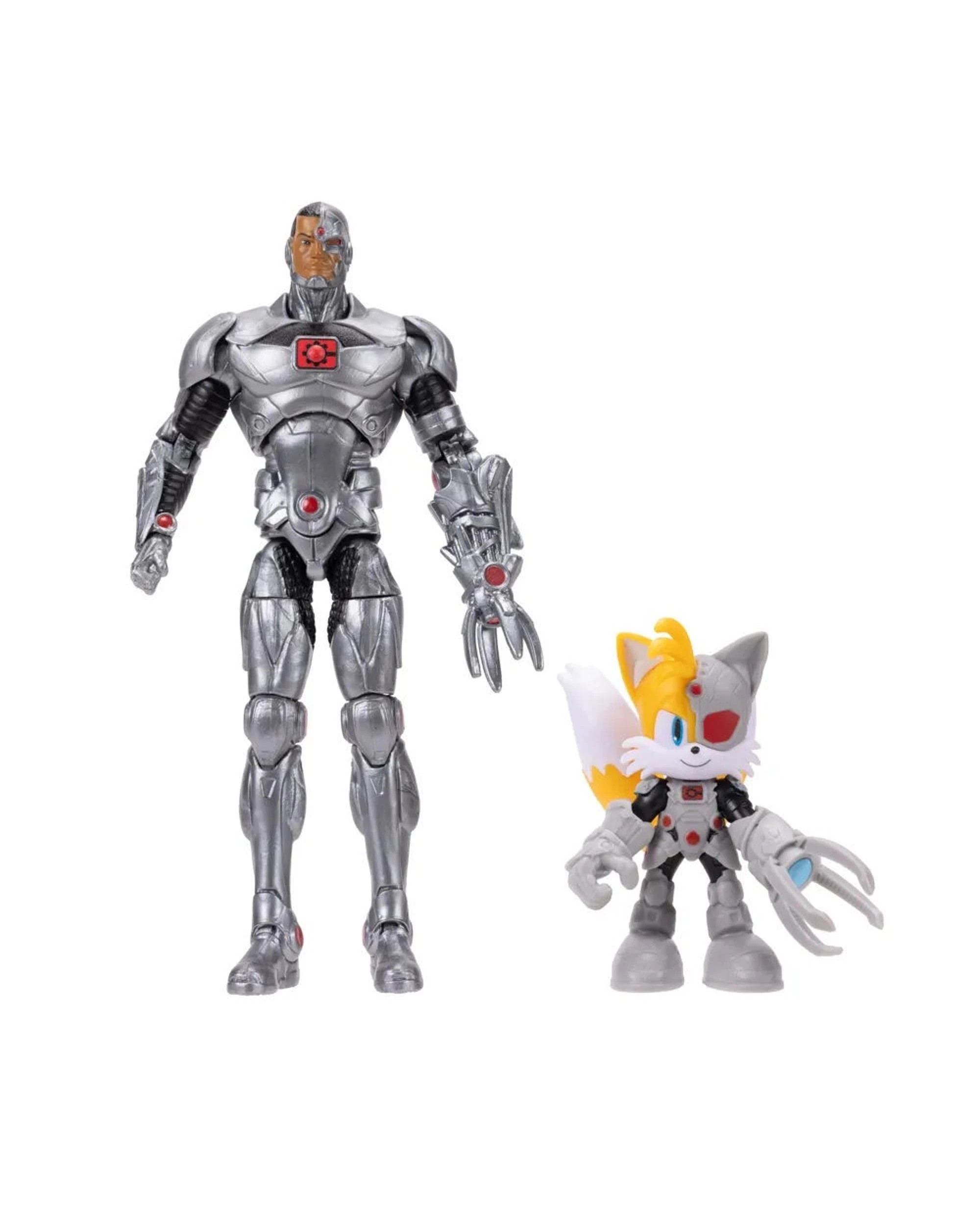4 Sonic the Hedgehog X DC Cyborg and Tails as Cyborg 5 inch Action Figure 2 Pack, 4 of 8