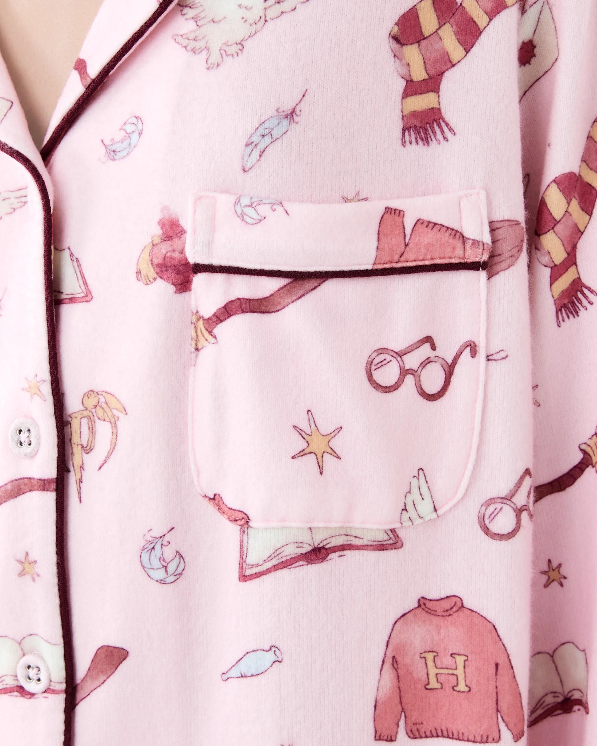 5 Harry Potter License Button Down Pyjama Set Pnk Hp, 5 of 7