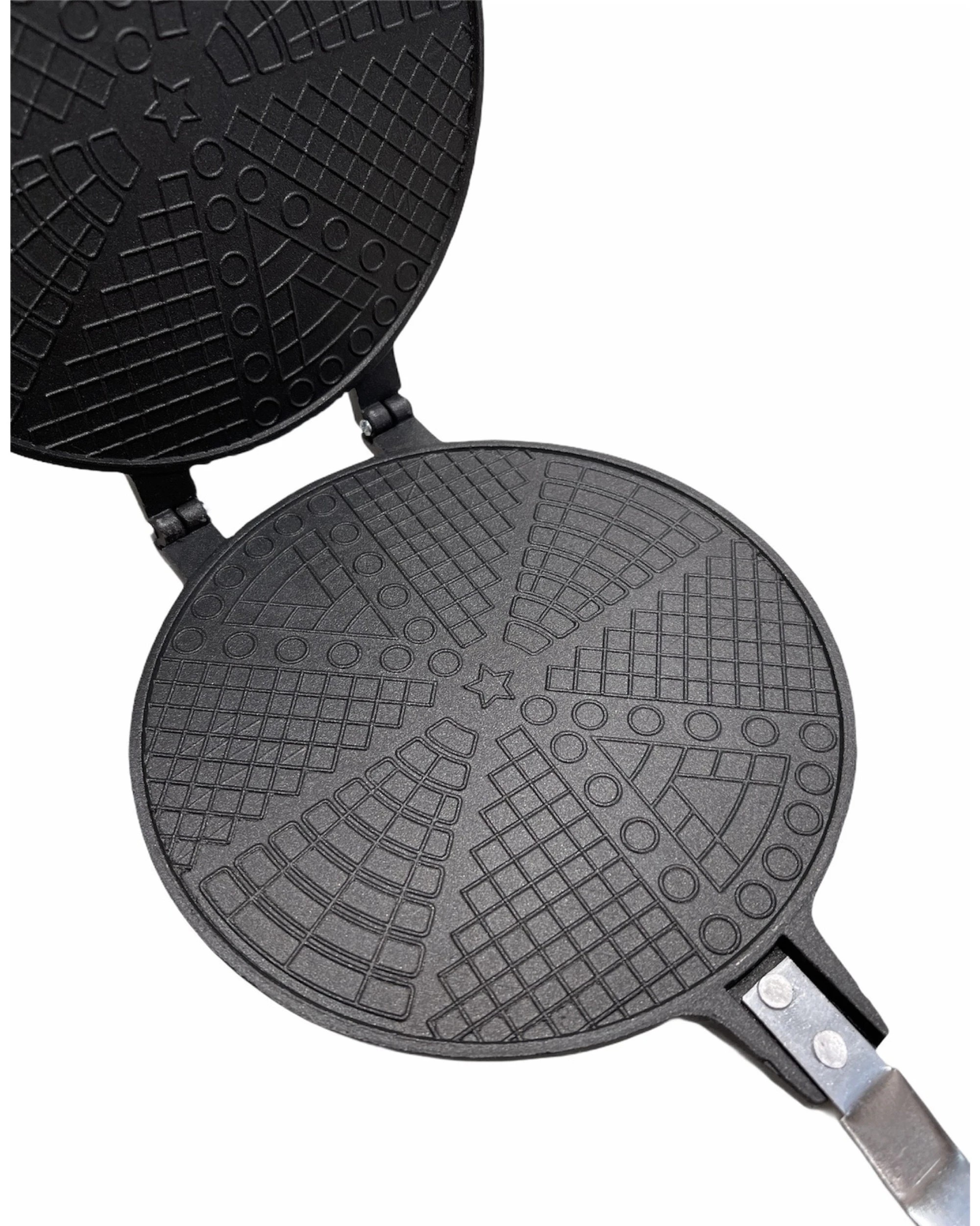 6 BR Home Non-Stick Cast Aluminium Waffle Maker for Breakfast Snacks, 6 of 7