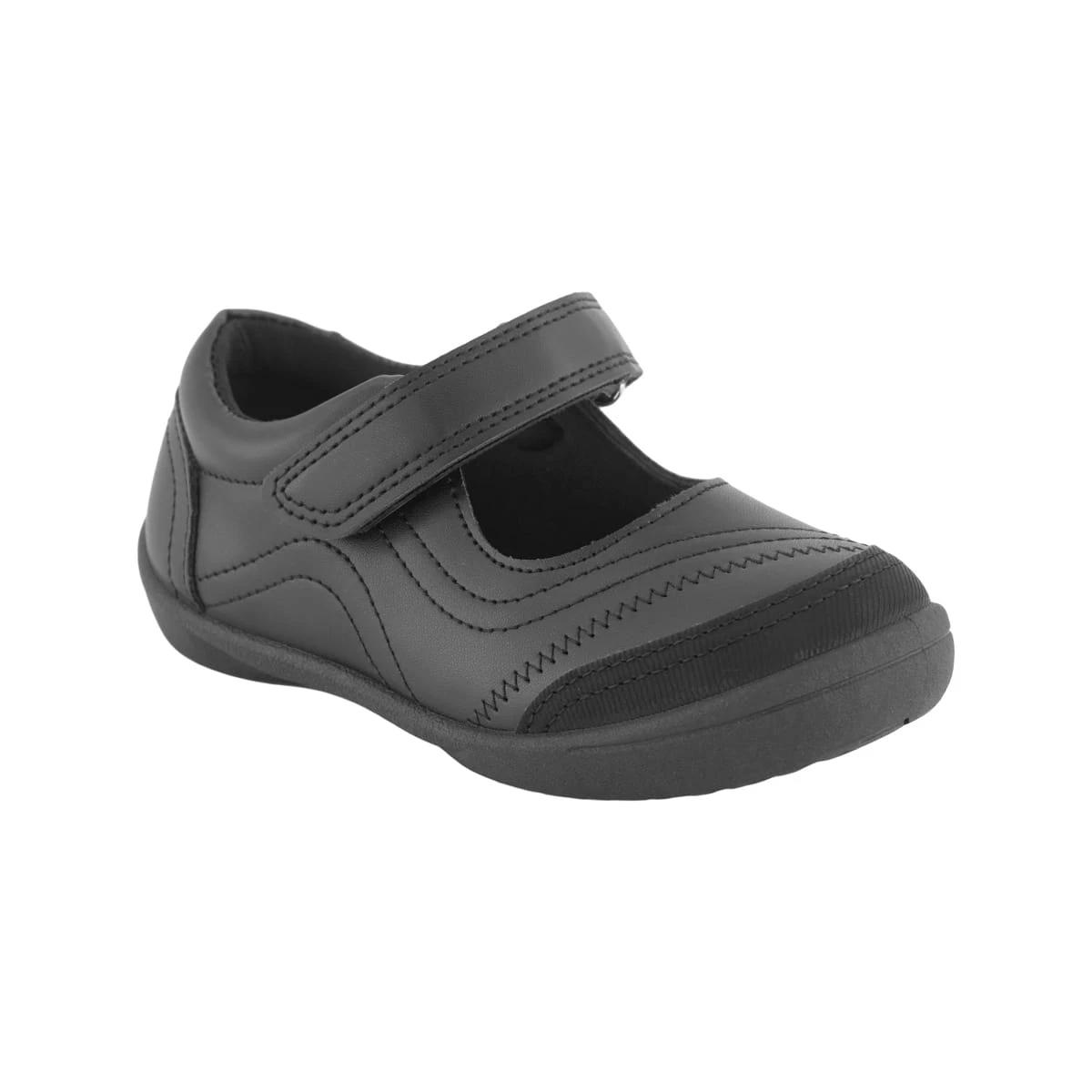 1 Senior A-Bar School Shoes Black, 1 of 5