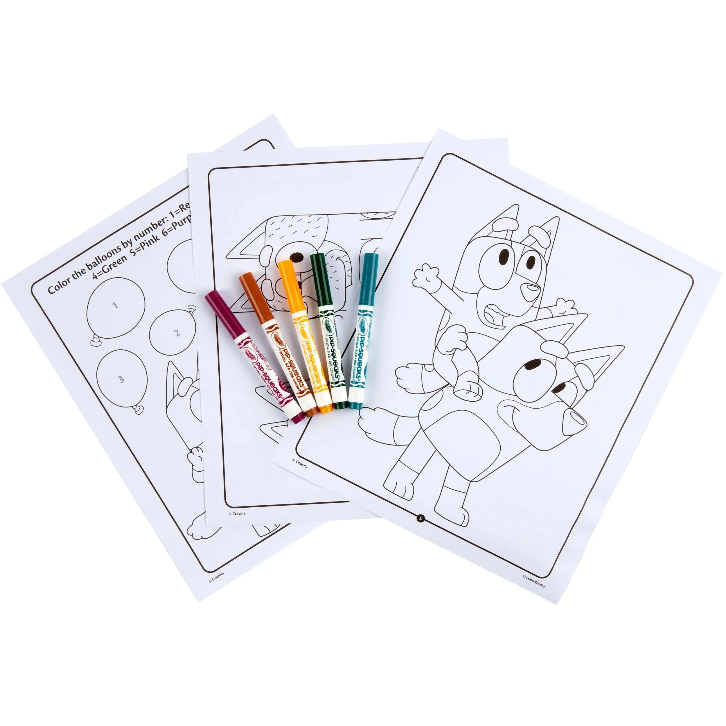 6 Crayola Bluey Color & Sticker Activity Set - Multi, 6 of 6