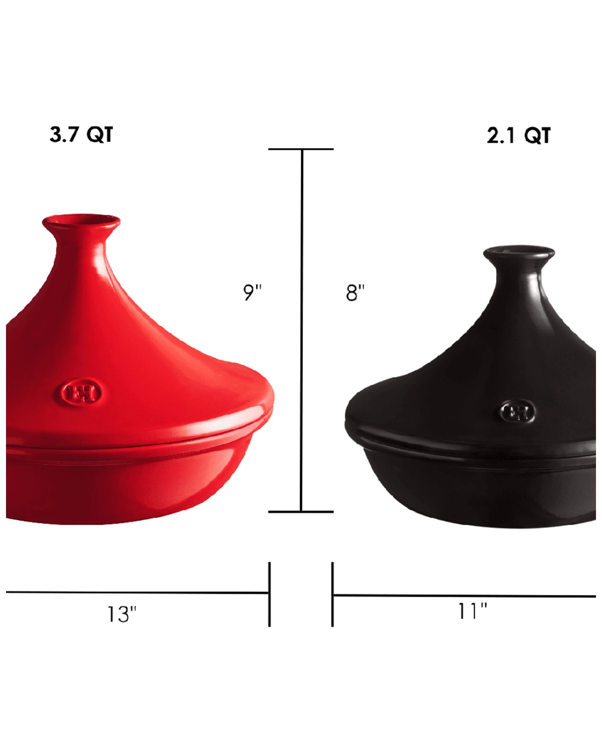 3 Emile Henry 3.5l/32cm Ceramic Tagine Kitchen Cooking Stewpot W/ Lid Burgundy
 - Burgundy, 3 of 8