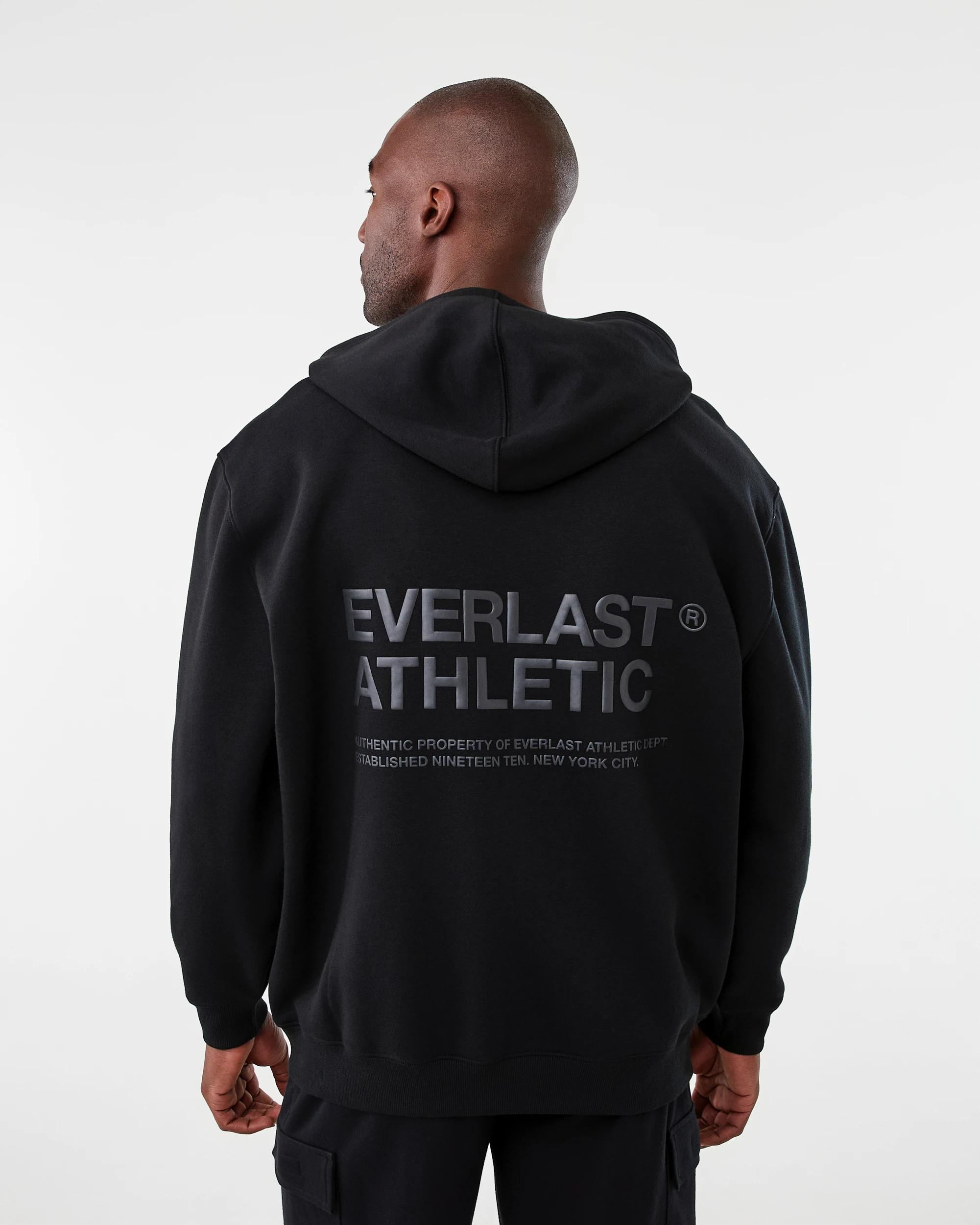 3 Everlast Mens Oversized Hoodie Black, 3 of 9