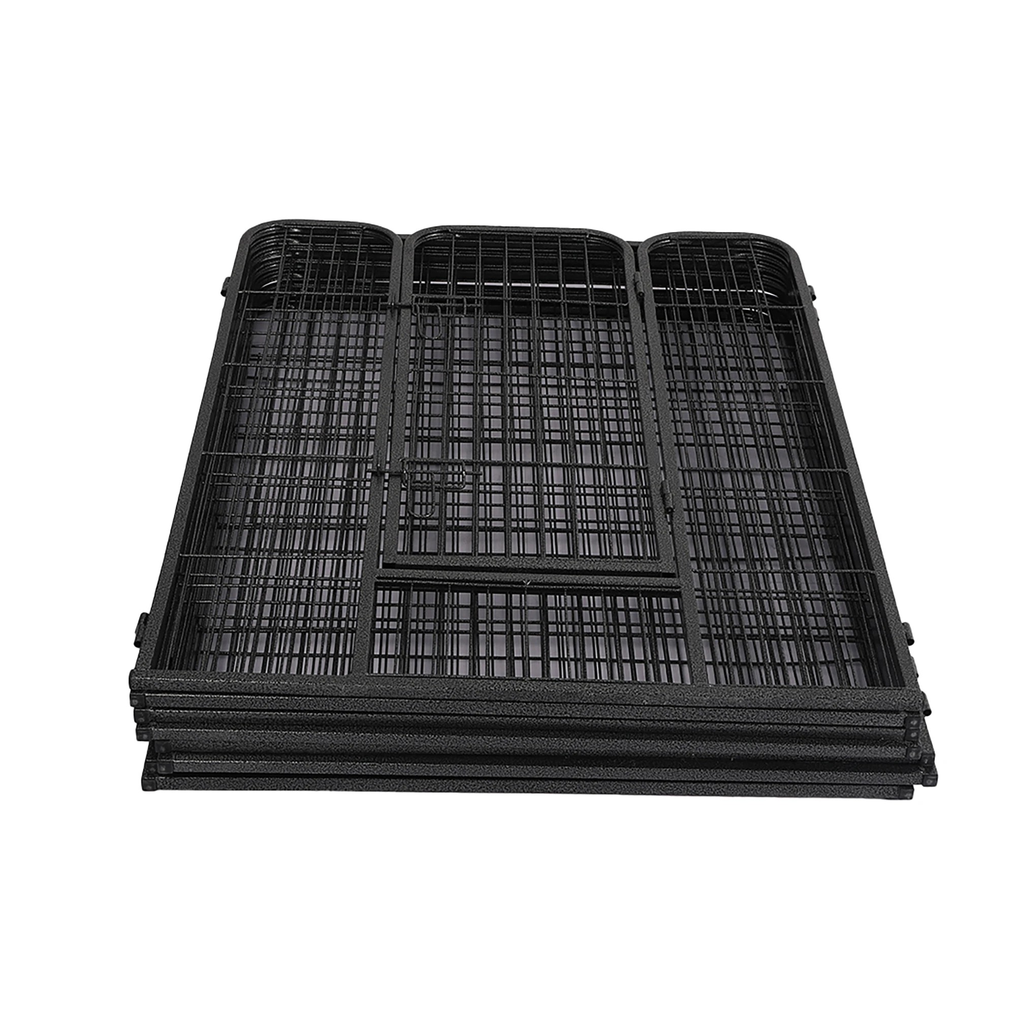 4 Pawz 32 Inch 8 Panel Pet Playpen - Black, 4 of 4