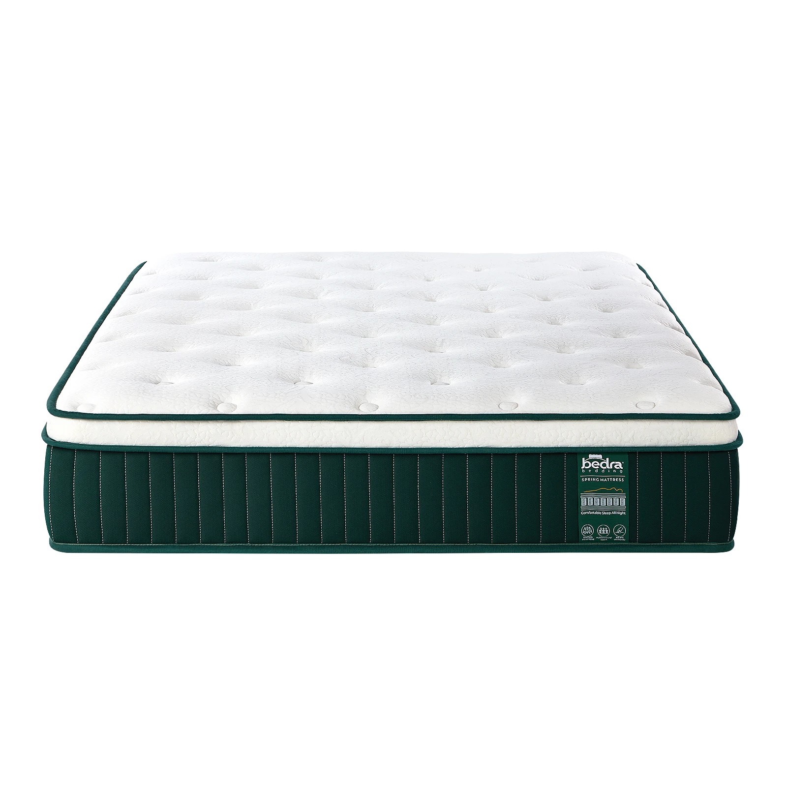 1 Bedra Bedding Double Mattress 5 Zone Pocket Spring Cool Gel Foam Medium Firm Euro Top - Multi, 1 of 3