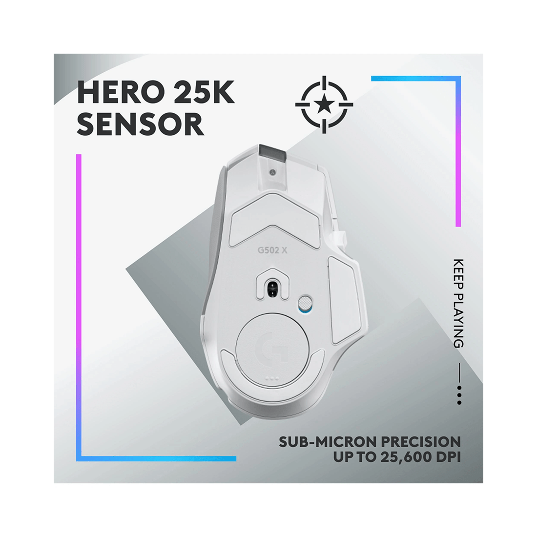 4 Logitech G502 X PLUS LIGHTSPEED Wireless RGB Gaming Mouse - White, 4 of 9