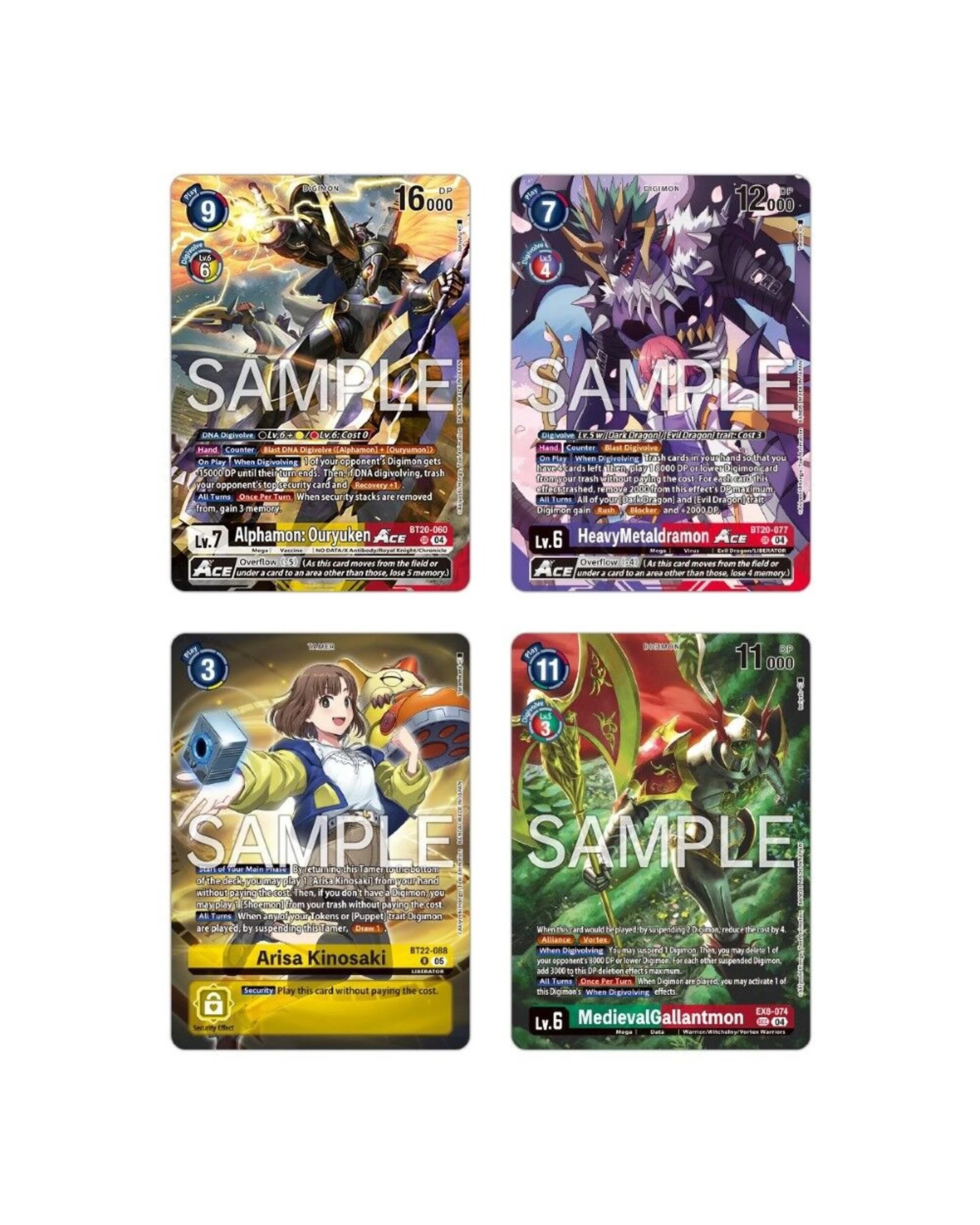 4 Digimon Card Game: Limited Card Pack Final Crest - LM-08, 4 of 4