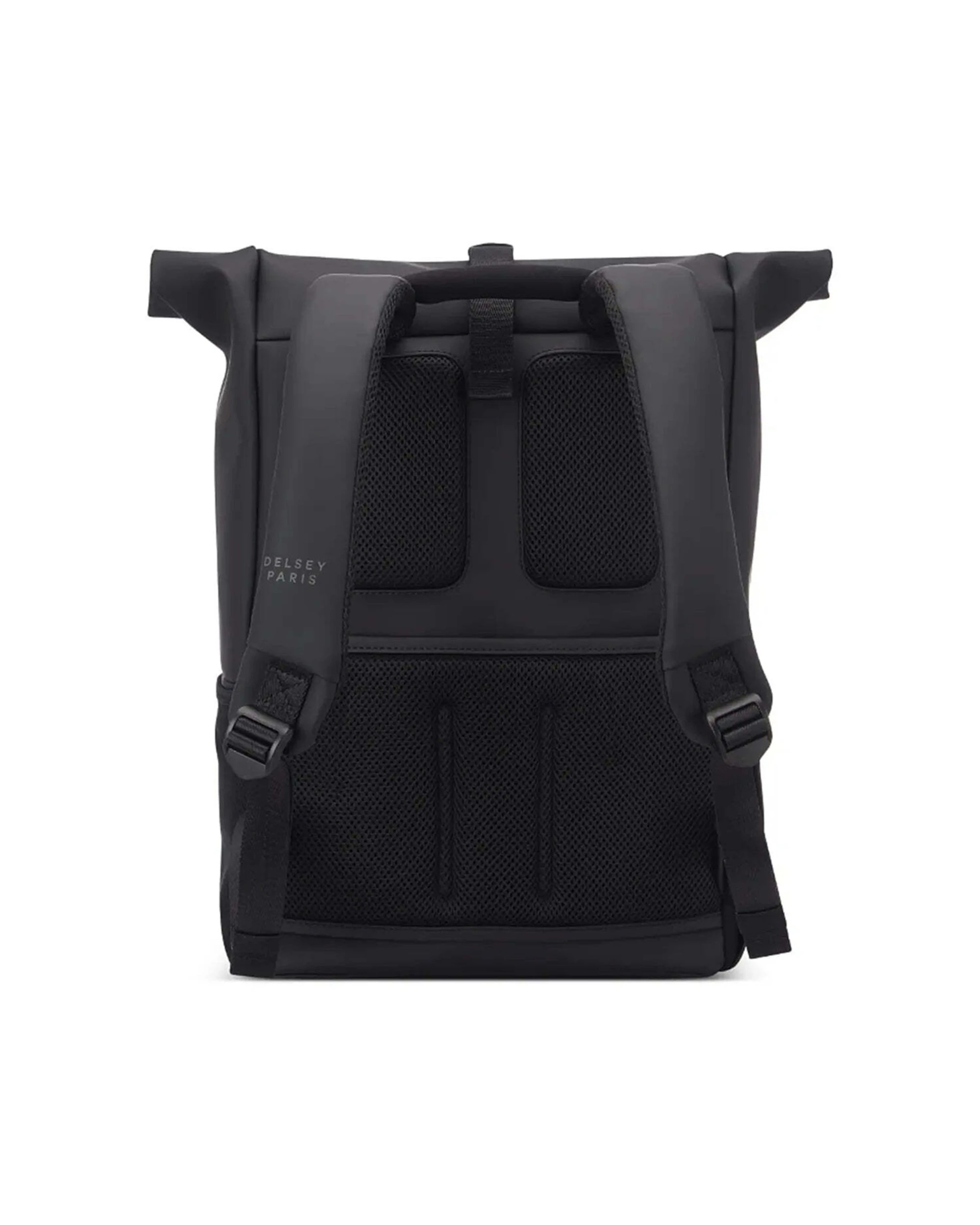 6 Delsey Turenne Soft Rolltop 15in Laptop Backpack RFID Data Protection Rollup - Black, 6 of 6
