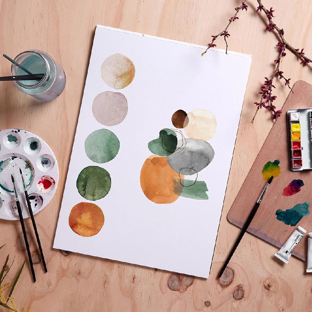 4 Reeves Intro A4 Watercolour Pad Cold Pressed 300gsm 12 Sheets, 4 of 5