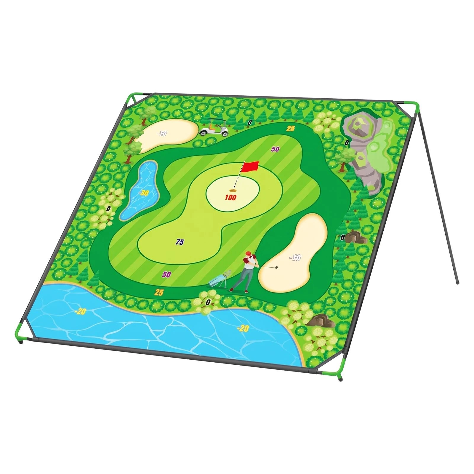 1 Ausway Portable Golf Chipping Target Game Set for Indoor Outdoor, 1 of 6