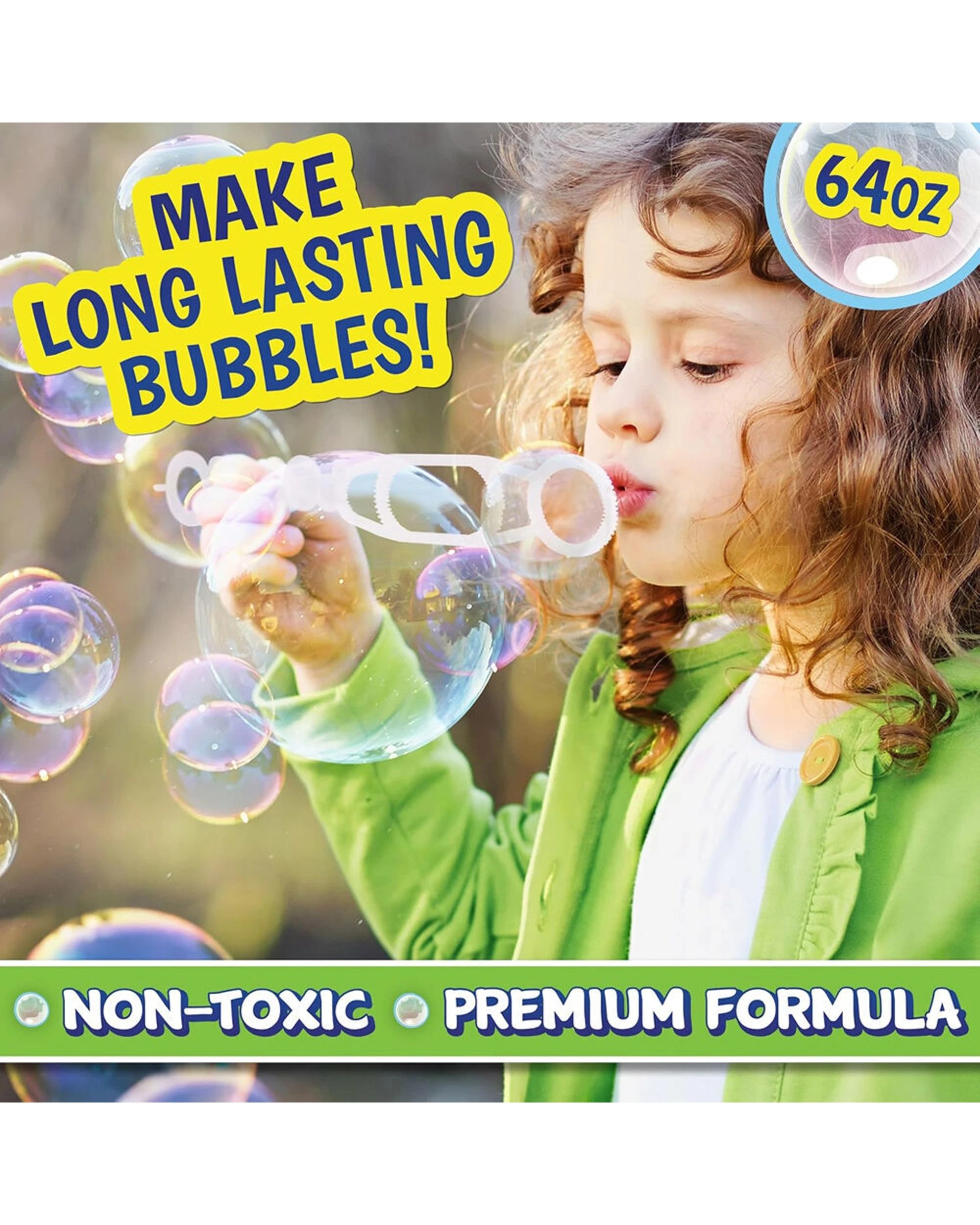 6 Maxx Bubbles Bubble Solution Refill Bottle 4pk 64oz Wand Kids Toy - Clear, 6 of 7
