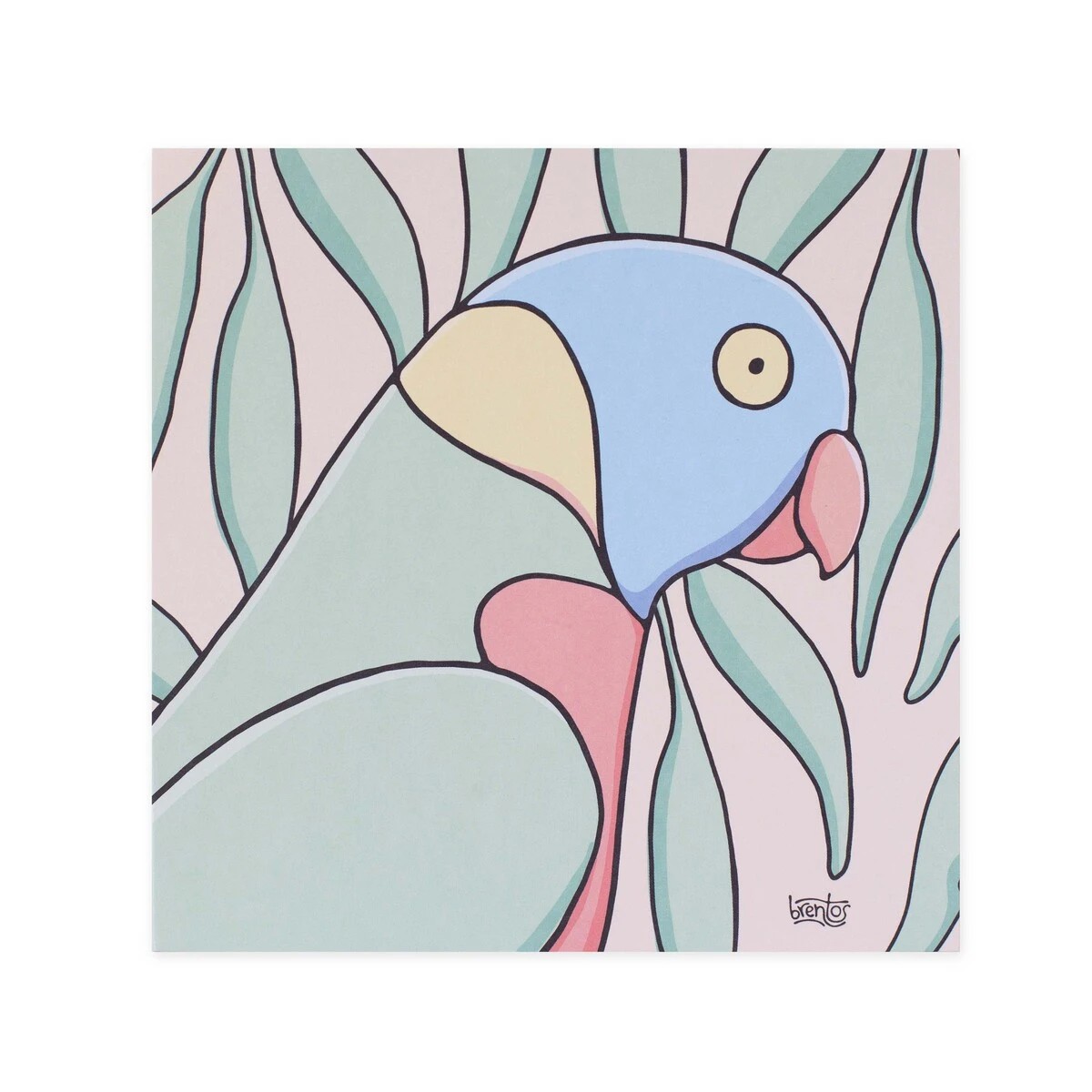 3 Hallmark x Brentos Gallery Blank Greeting Card - Rainbow Lorikeet, 3 of 3