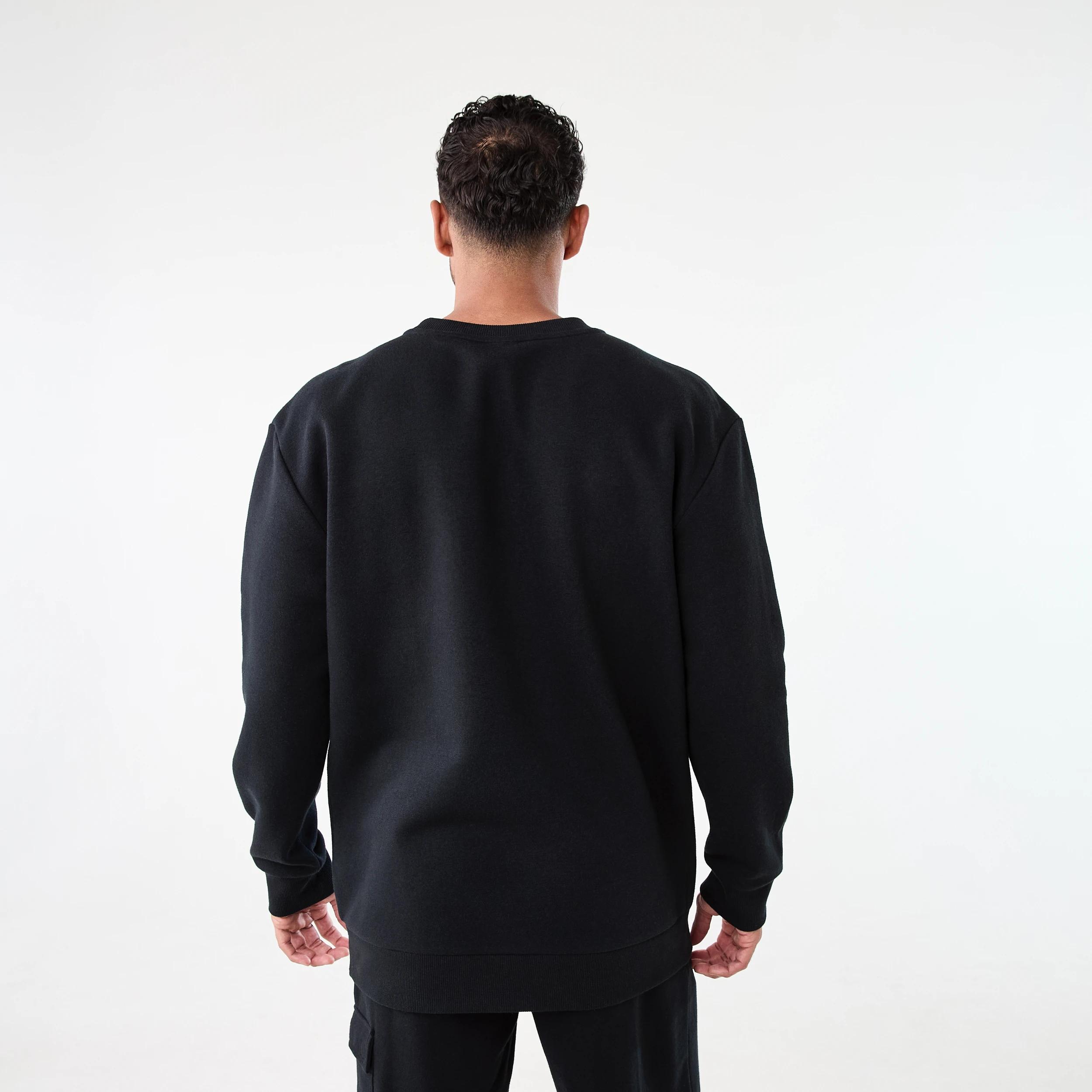 3 Everlast Mens Street Crew Neck Sweatshirt Black, 3 of 6