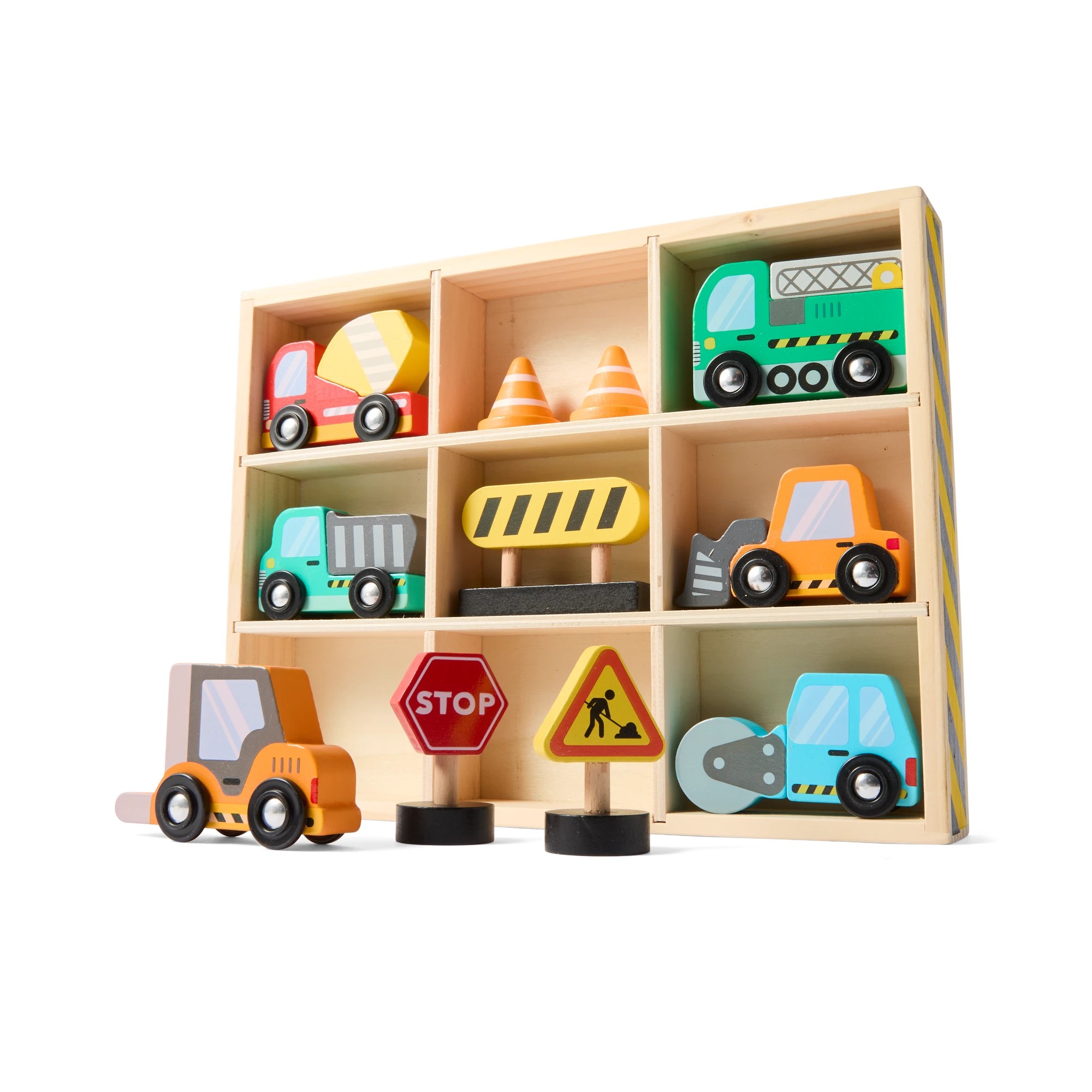 1 Wooden Construction Vehicle Set, 1 of 10