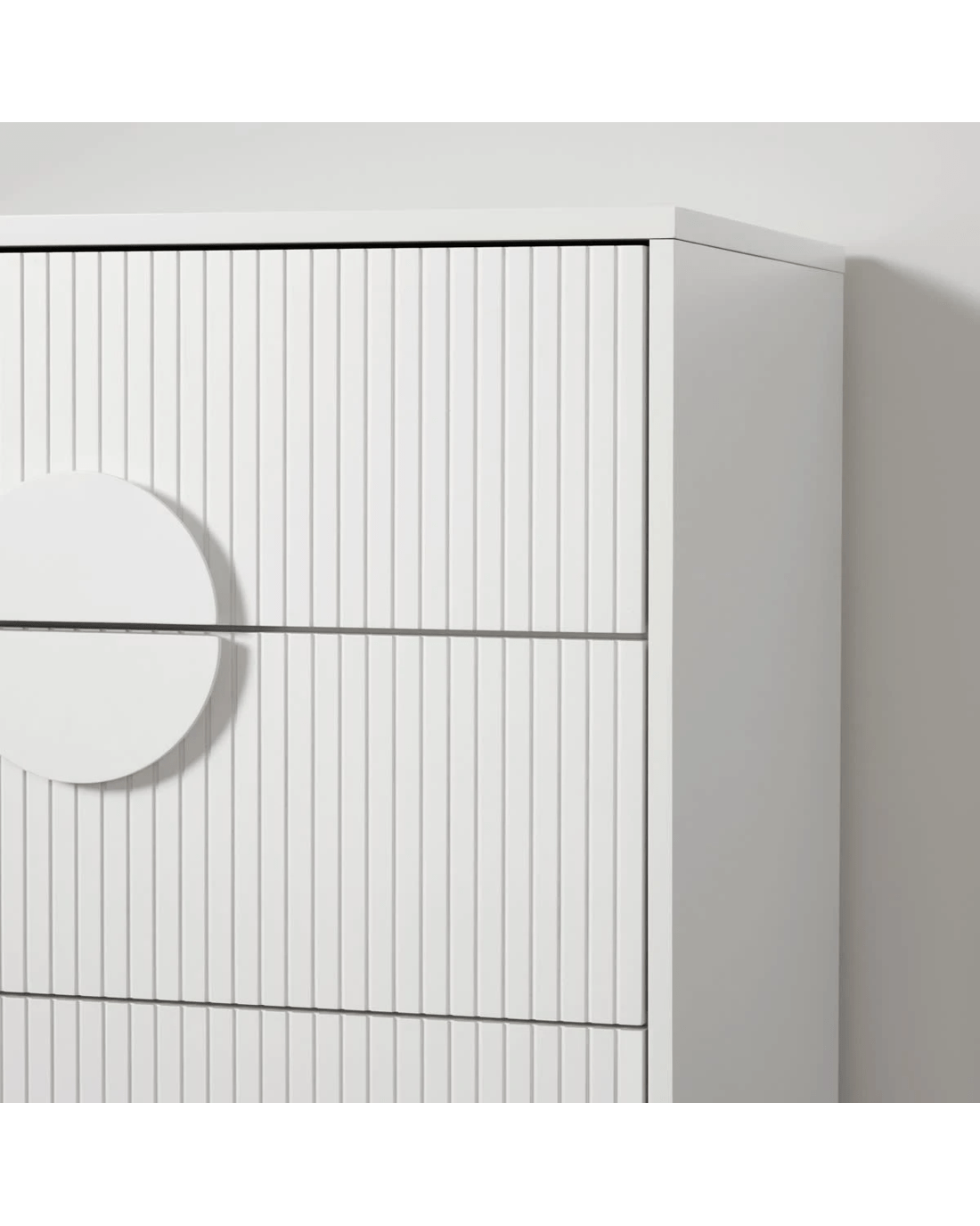 6 Stevie 4 Drawer Chest - White, 6 of 9