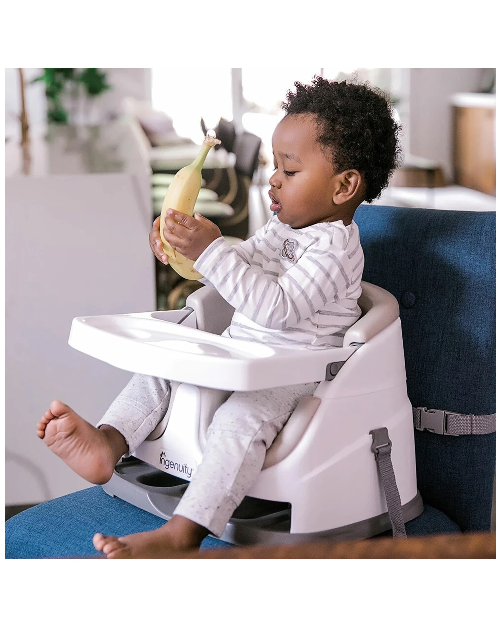 5 Ingenuity 2 In 1 Baby Feeding  Booster Chair Seat - Cashmere
 - Natural, 5 of 10