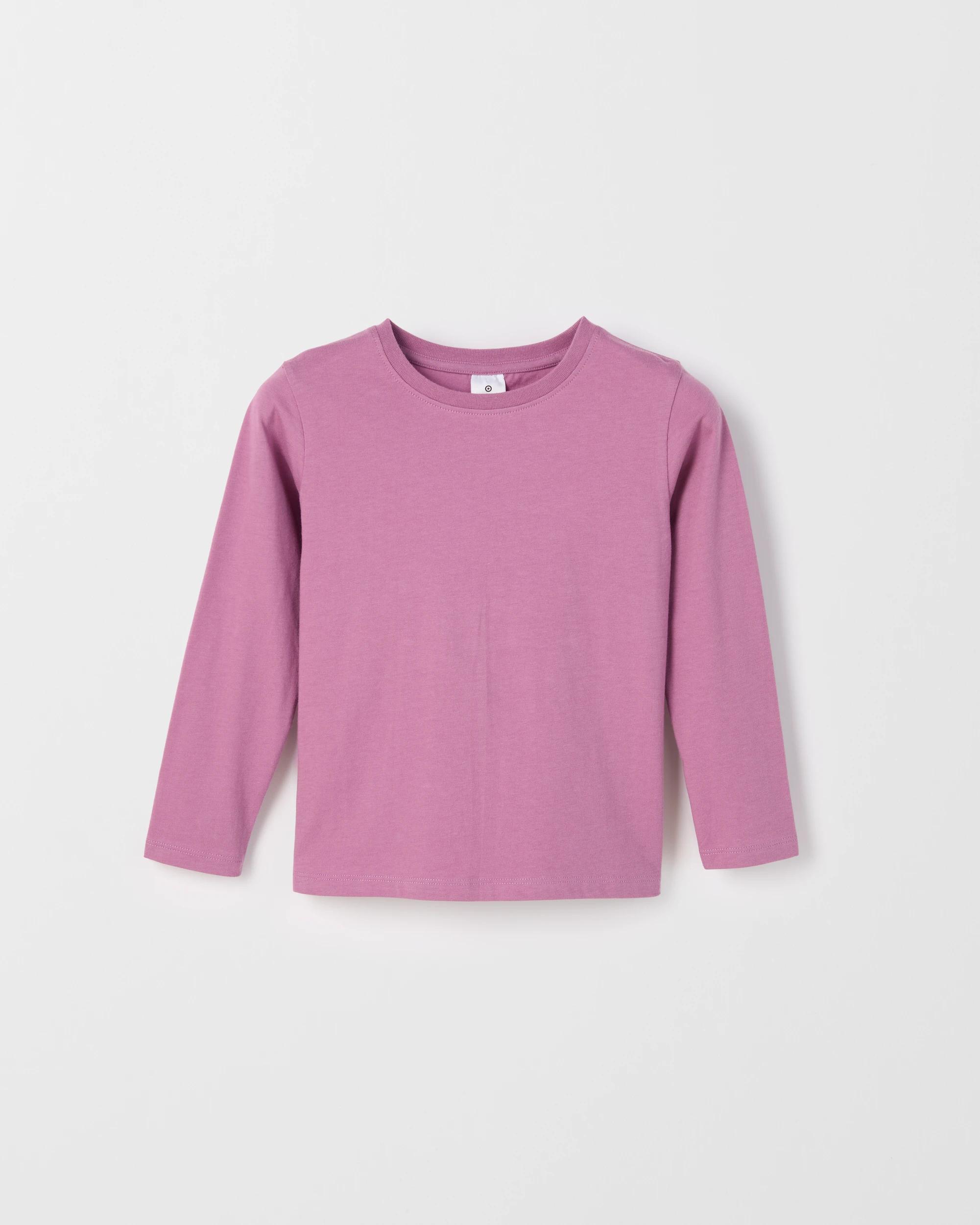 3 Target Kids Australian Cotton 3 Pack Long Sleeve T-Shirt ALL OVER PRINT/PURPLE/TEAL, 3 of 5