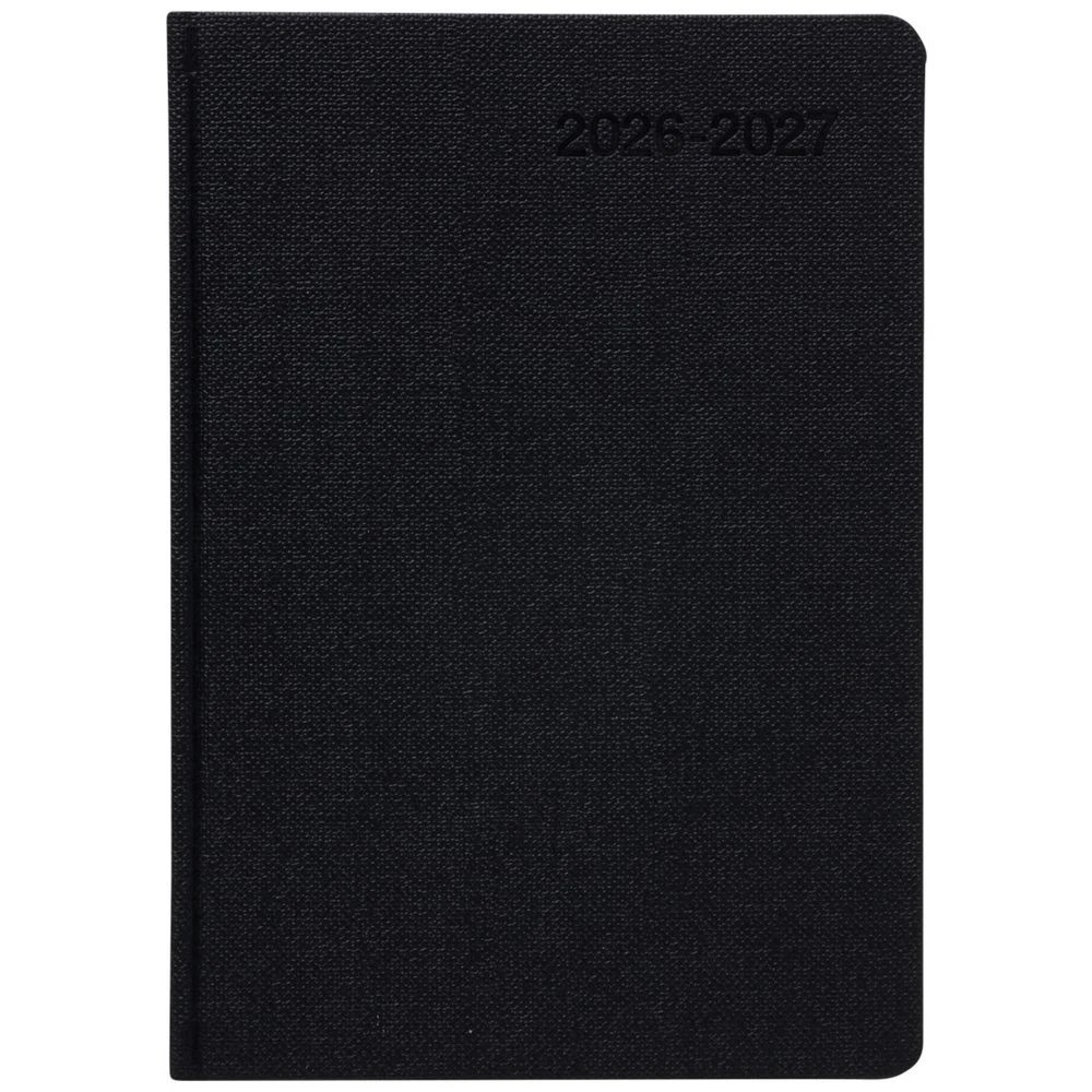 2 J.Burrows A5 Day to Page Textured FY26/27 Diary Black, 2 of 6