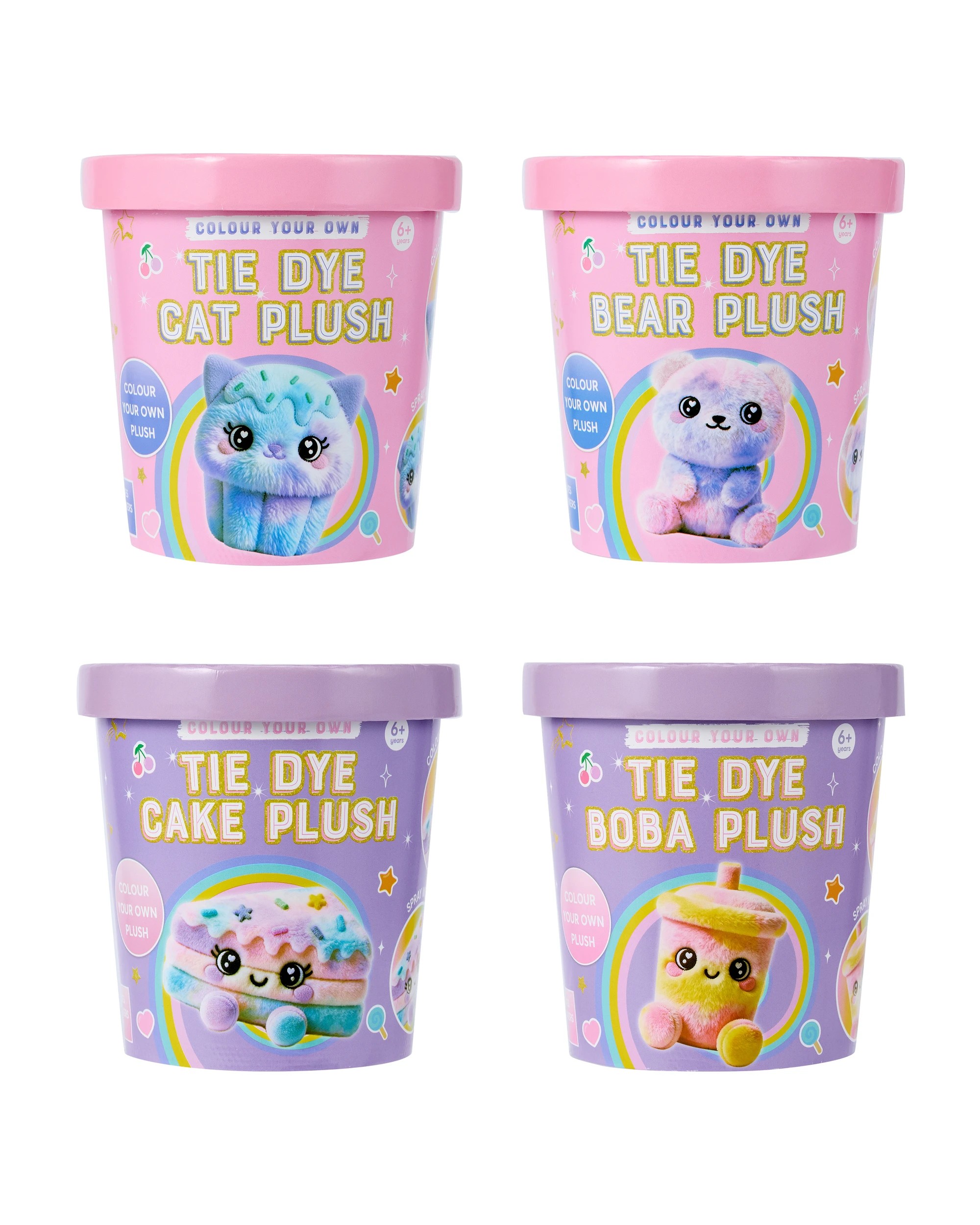 1 Colour Your Own Tie Dye Plush - Assorted, 1 of 3
