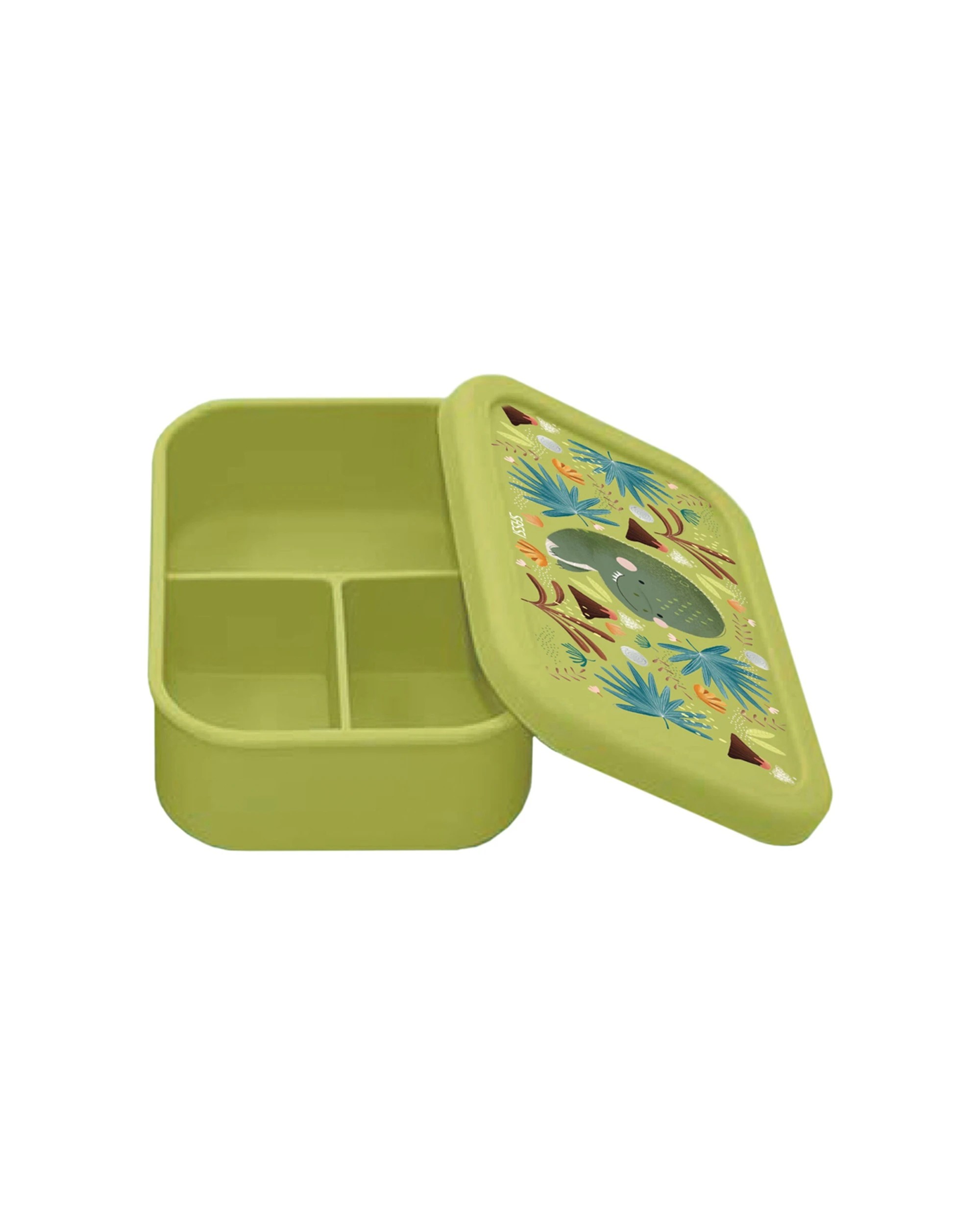 1 Sassi Silicone Lunch Box Cracky The Dinosaur Baby Childrens Food Container - Multi, 1 of 1