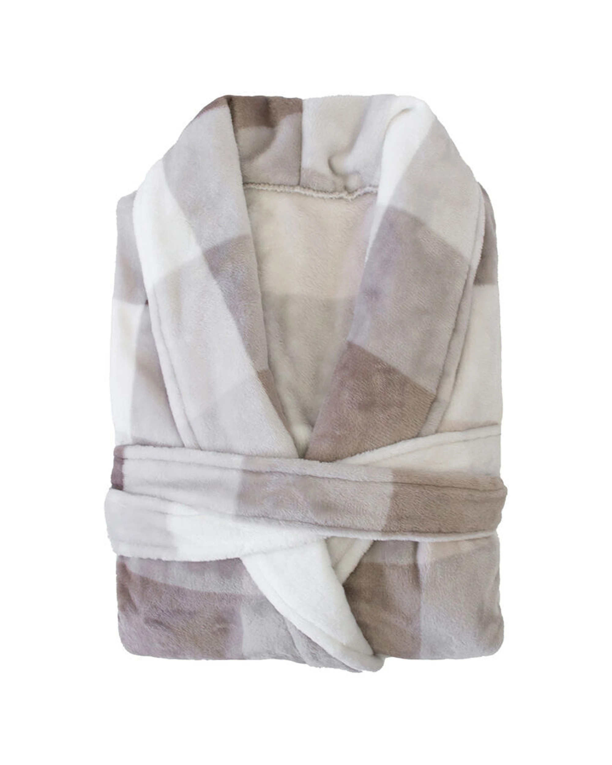 1 Bambury Charlie Ultraplush Robe Small/Medium Plush Bathrobe Pockets Belt - Multi, 1 of 3