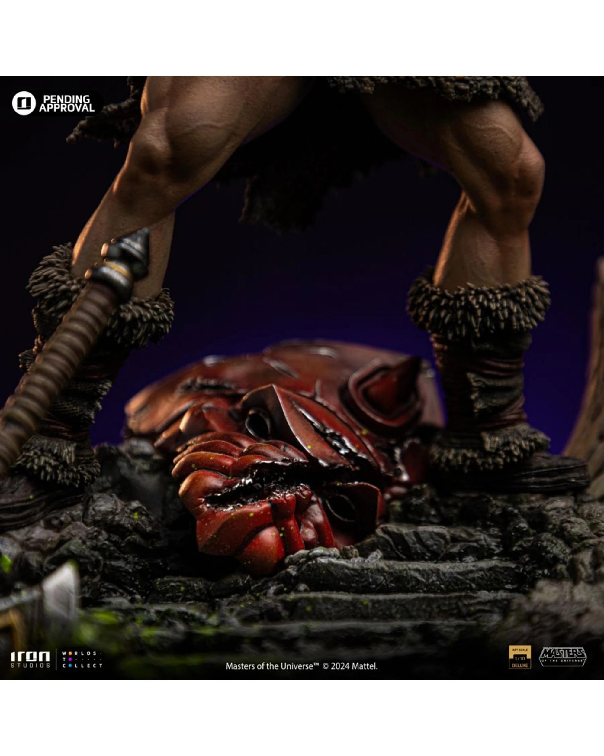 9 Iron Studios Masters of the Universe He-Man Unleashed Deluxe 1:10 Scale Statue, 9 of 10