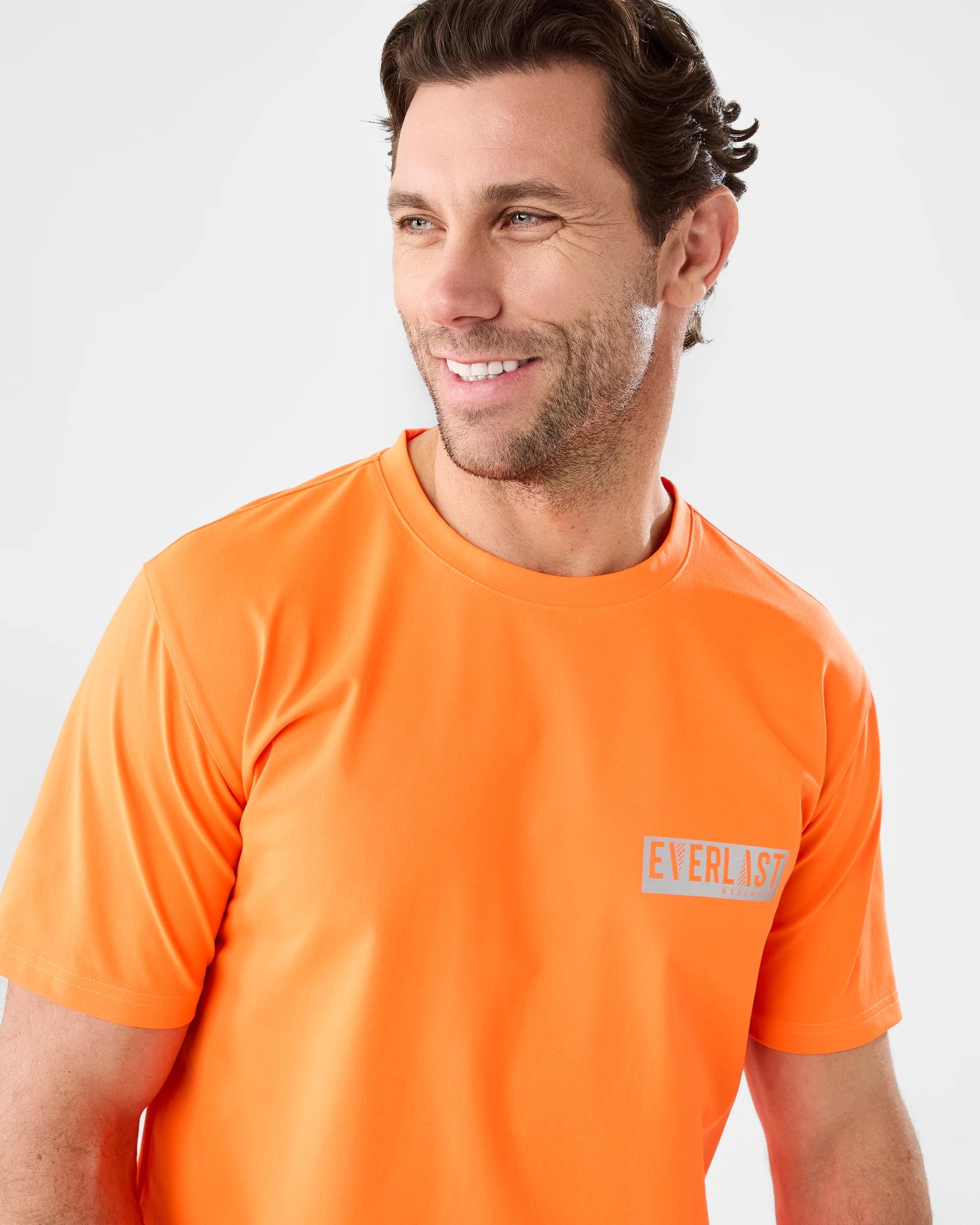 4 Everlast Mens Workwear Hi-Visibility T-shirt Orange, 4 of 7