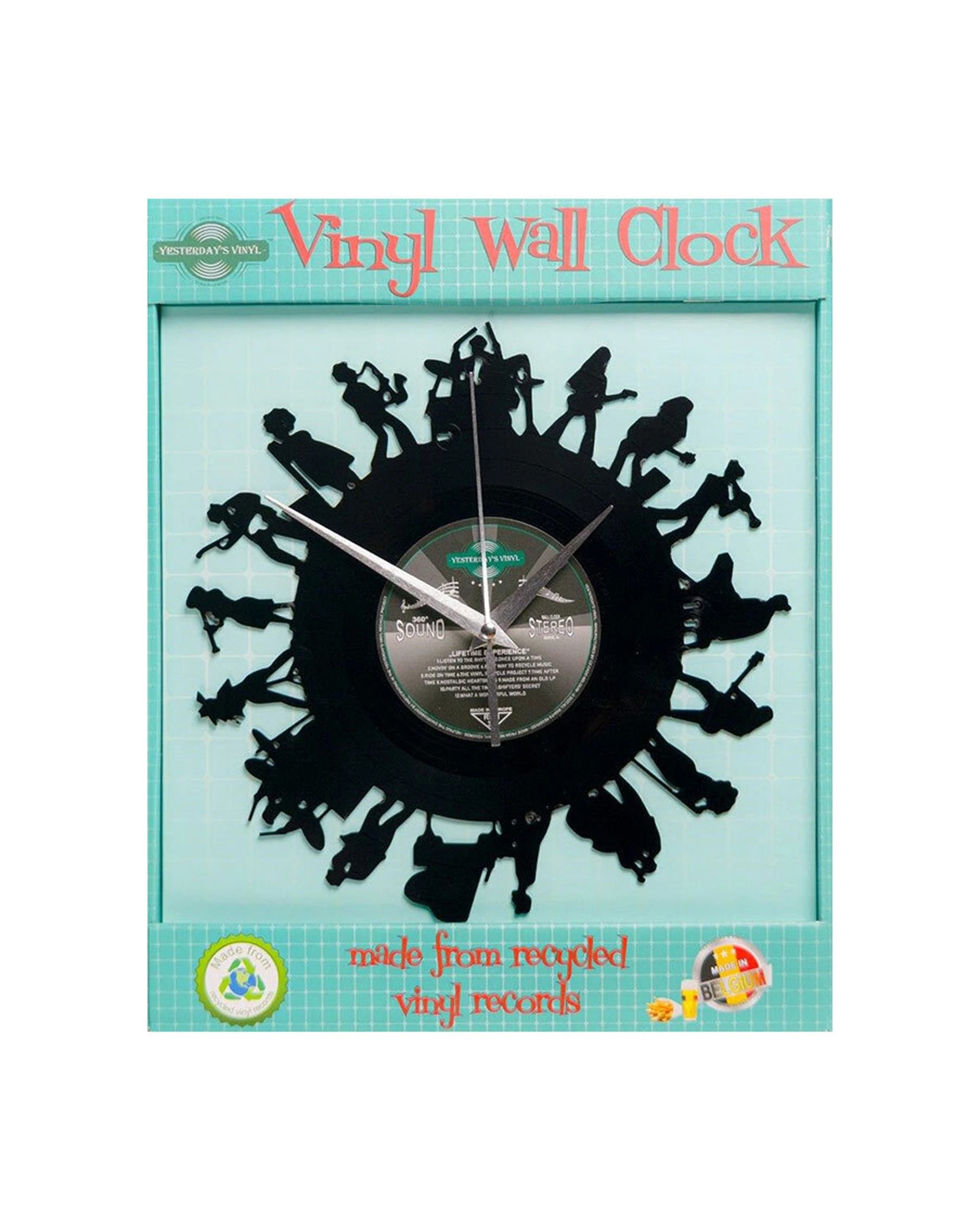 2 Yesterday's Vinyl Record Music Lover 30cm Memorabilia Clock Band - Black, 2 of 3