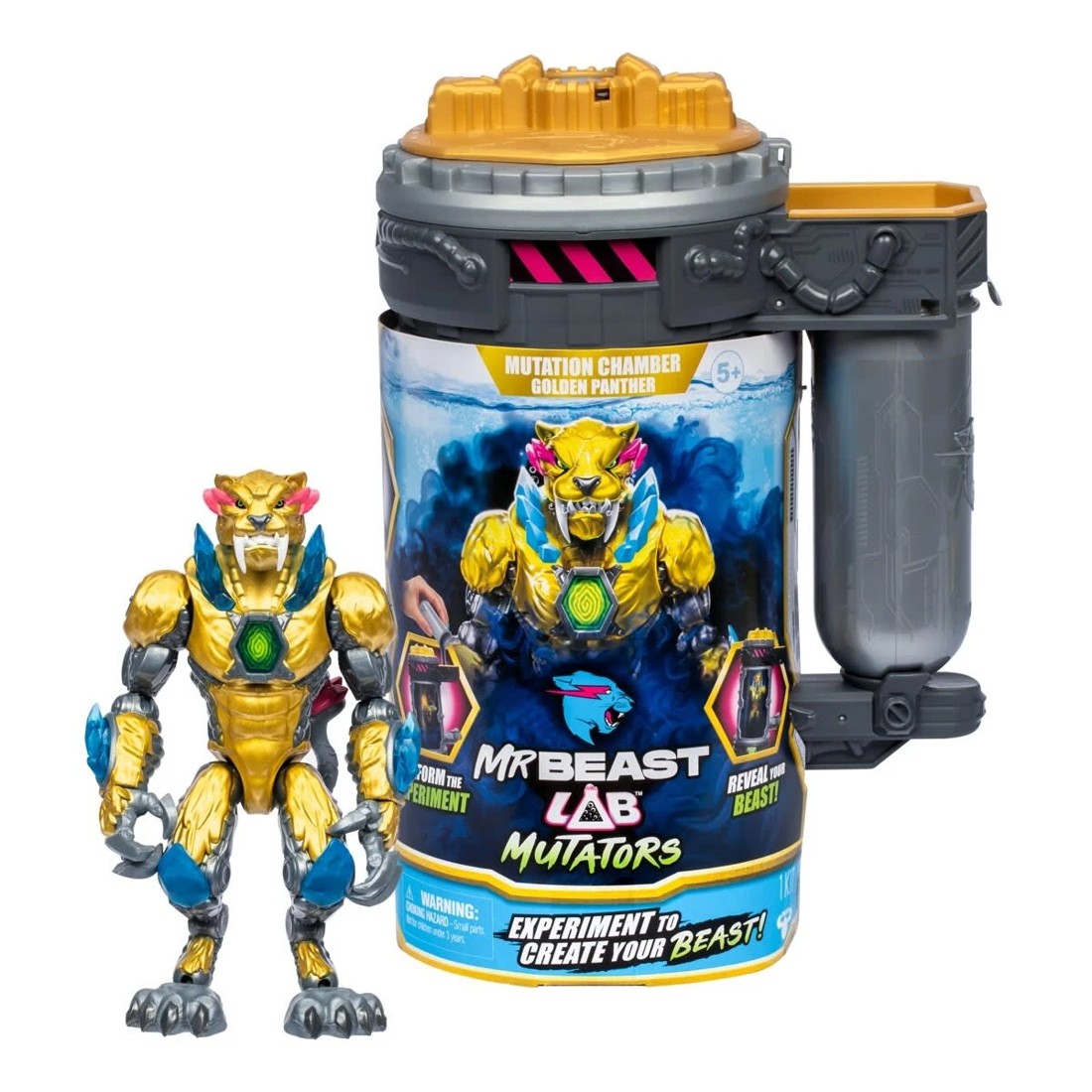 2 MrBeast Lab Mutation Chamber: Experiment to Create Your Beast Release the Exclusive Golden Panther Figure, 2 of 10