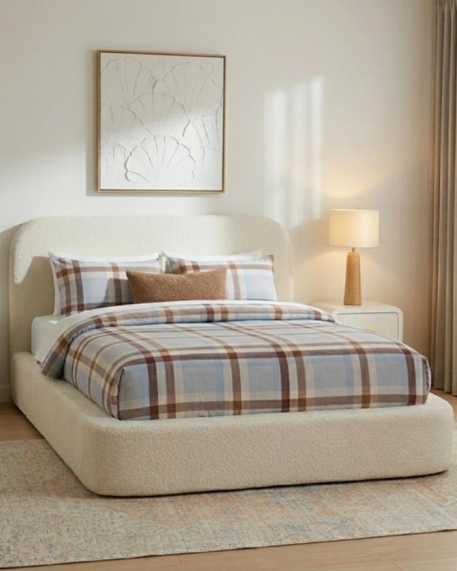 Arlo Upholstered Bed - Double