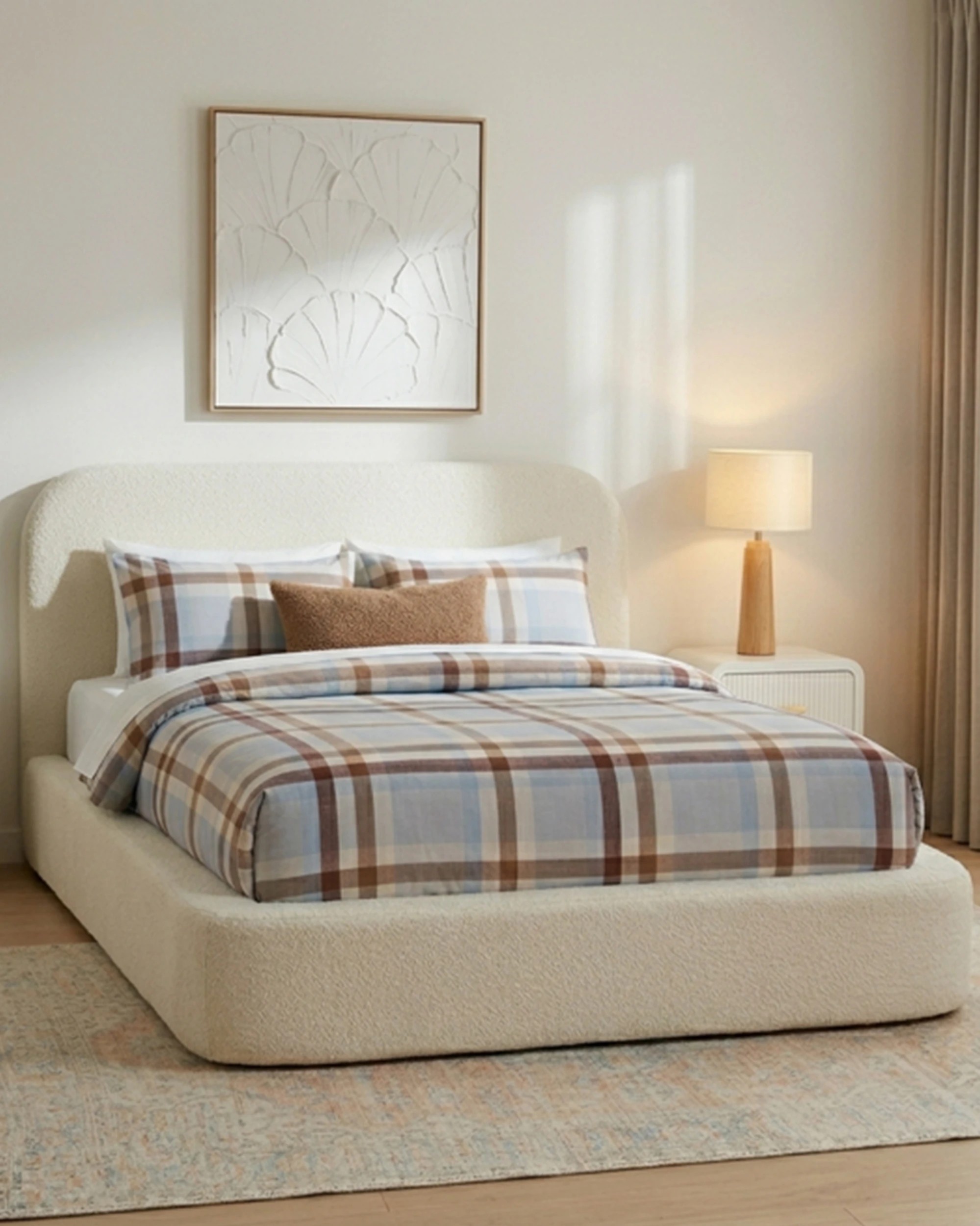 1 Arlo Upholstered Bed - Double Bed, 1 of 7