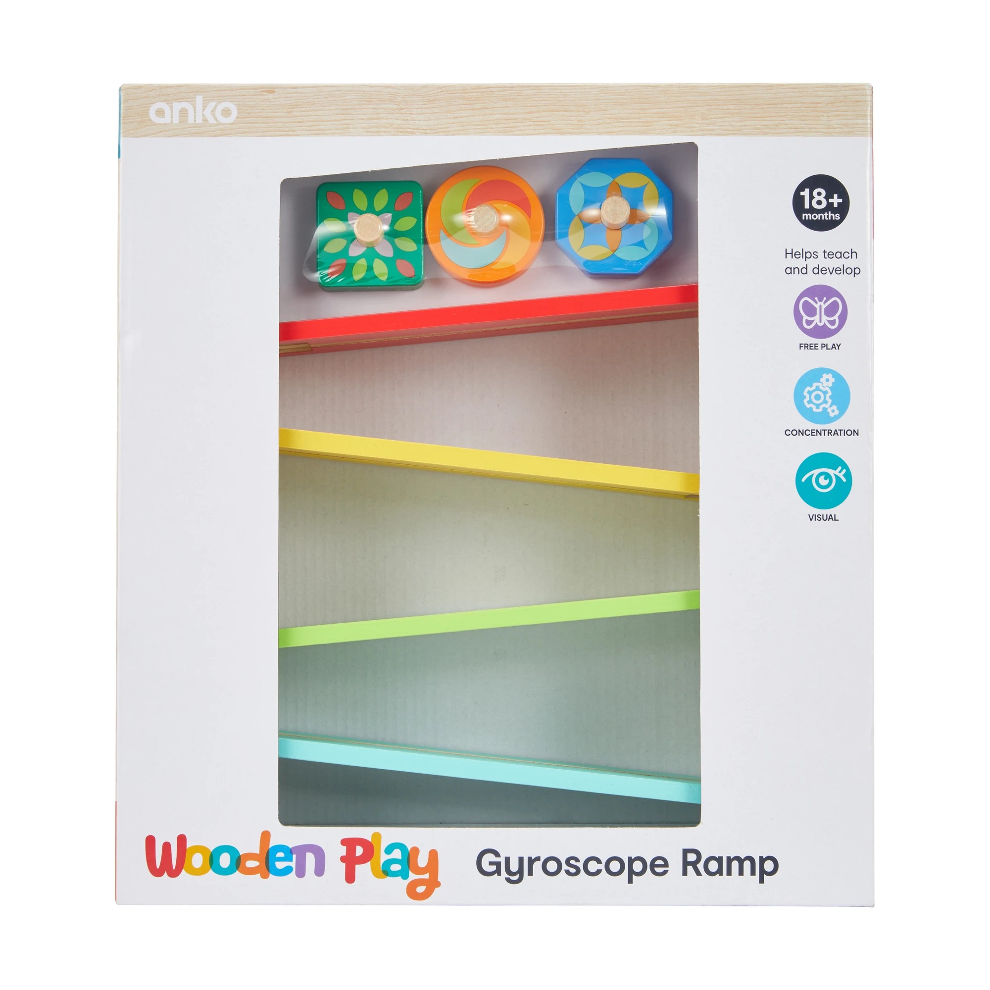 8 Wooden Play Gyroscope Ramp, 8 of 9