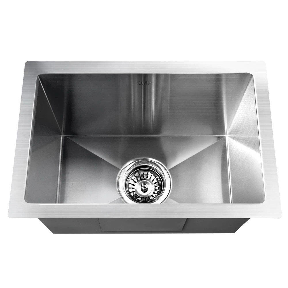 2 Cefito Kitchen Sink 45X30CM Stainless Steel Basin Single Bowl - Natural, 2 of 2