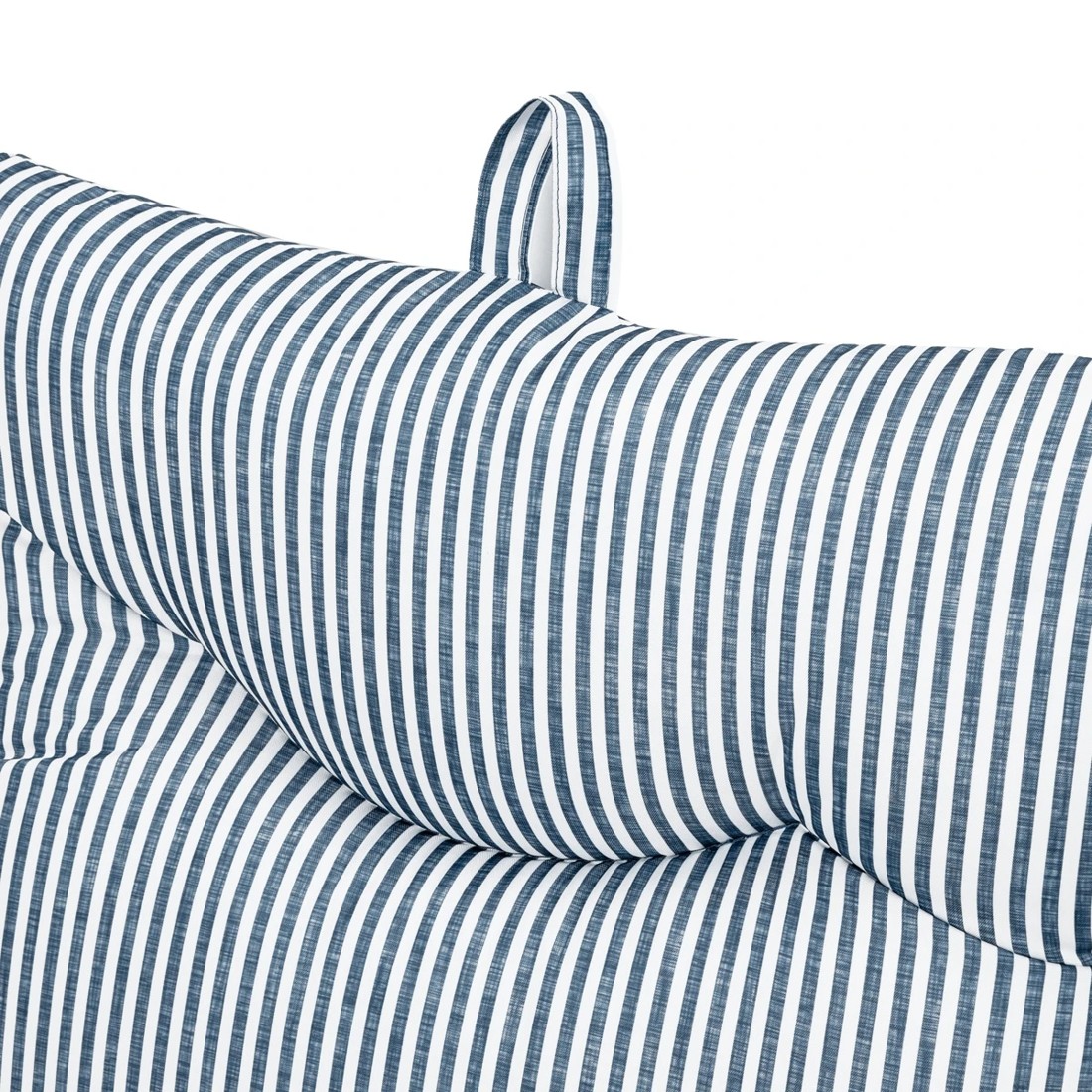 5 Outdoor High Back Cushion - Blue Stripe, 5 of 10