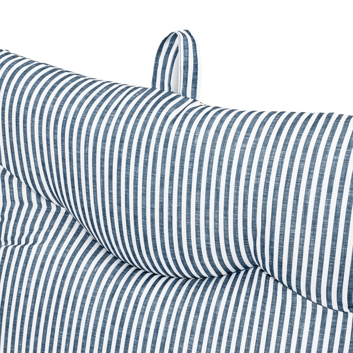 5 Outdoor High Back Cushion - Blue Stripe, 5 of 10