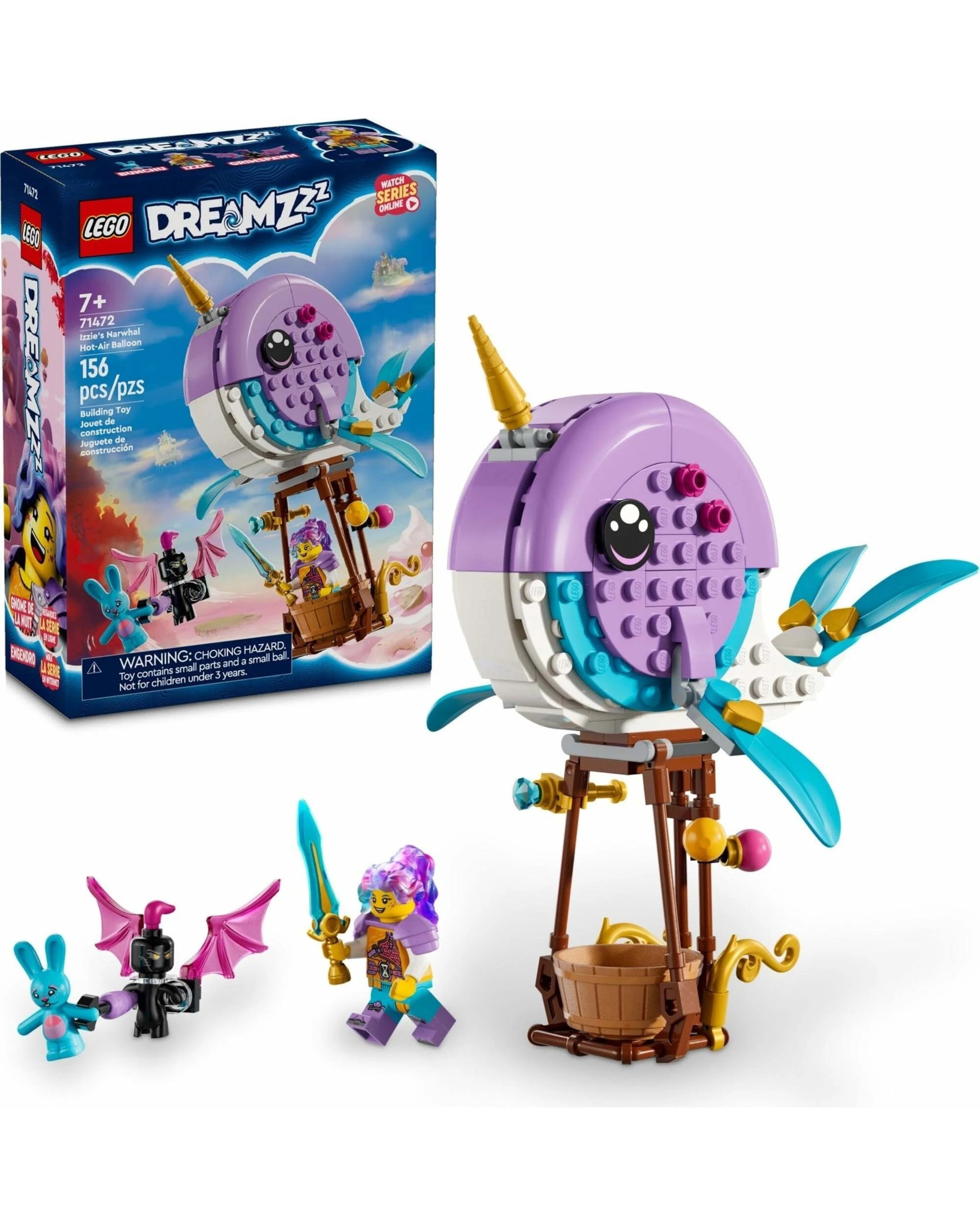 1 LEGO DreamZzz Izzie's Narwhal Hot Air Balloon 71472, 1 of 5