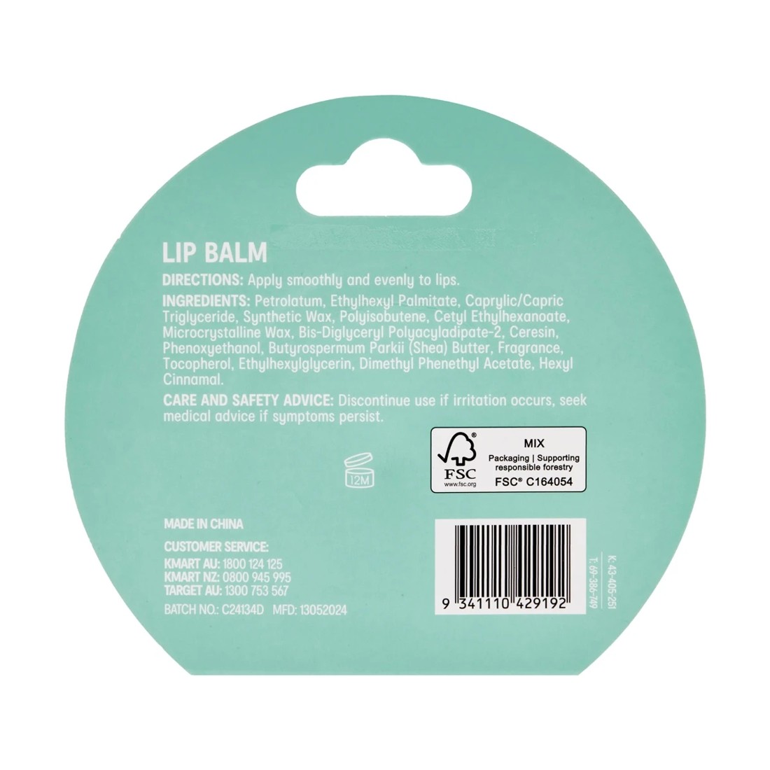 9 OXX Skincare Lip Balm - Summer Fruit Scented and Shea Butter, 9 of 9