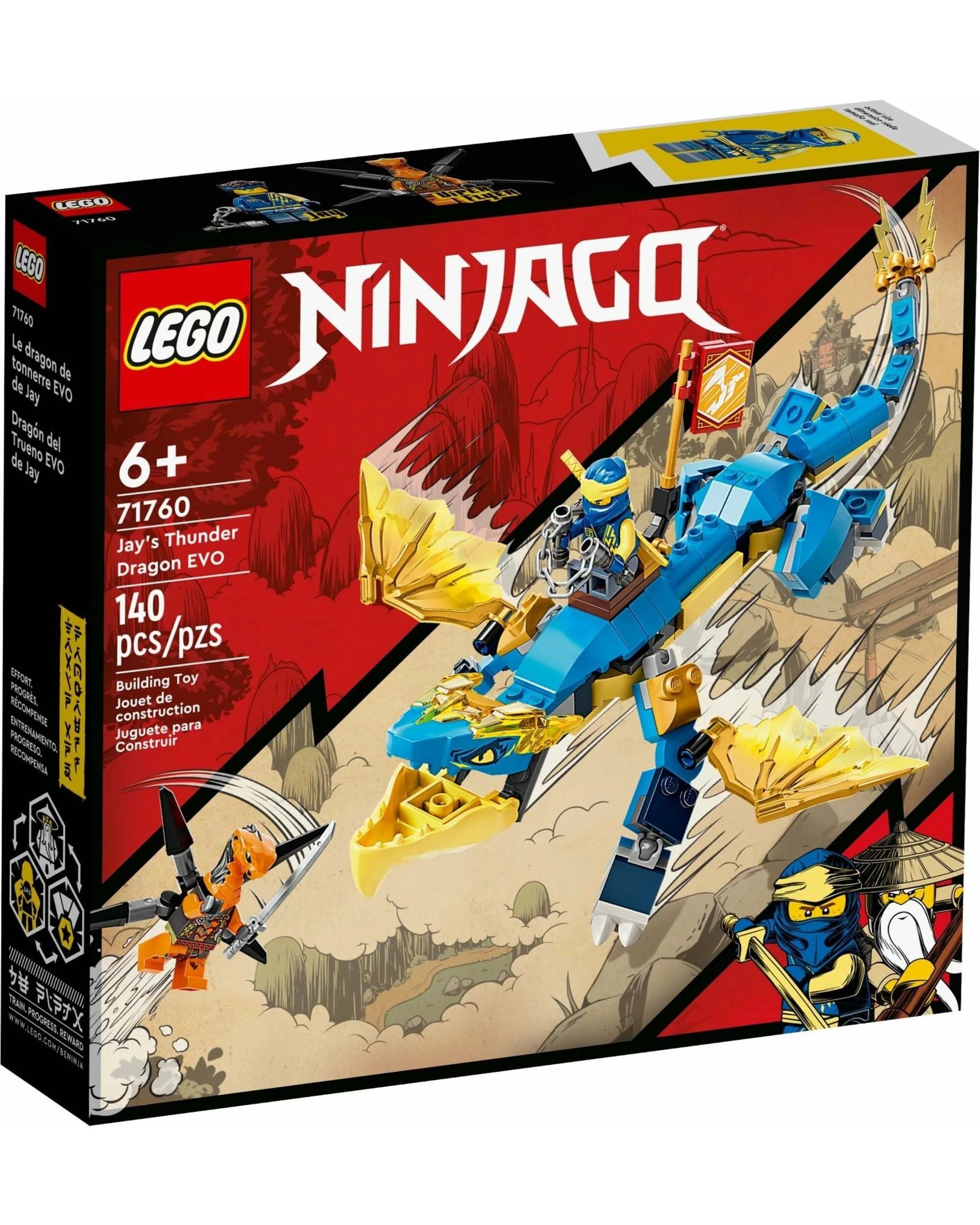 1 LEGO 71760 Jay's Thunder Dragon EVO Ninja Toy, 1 of 5