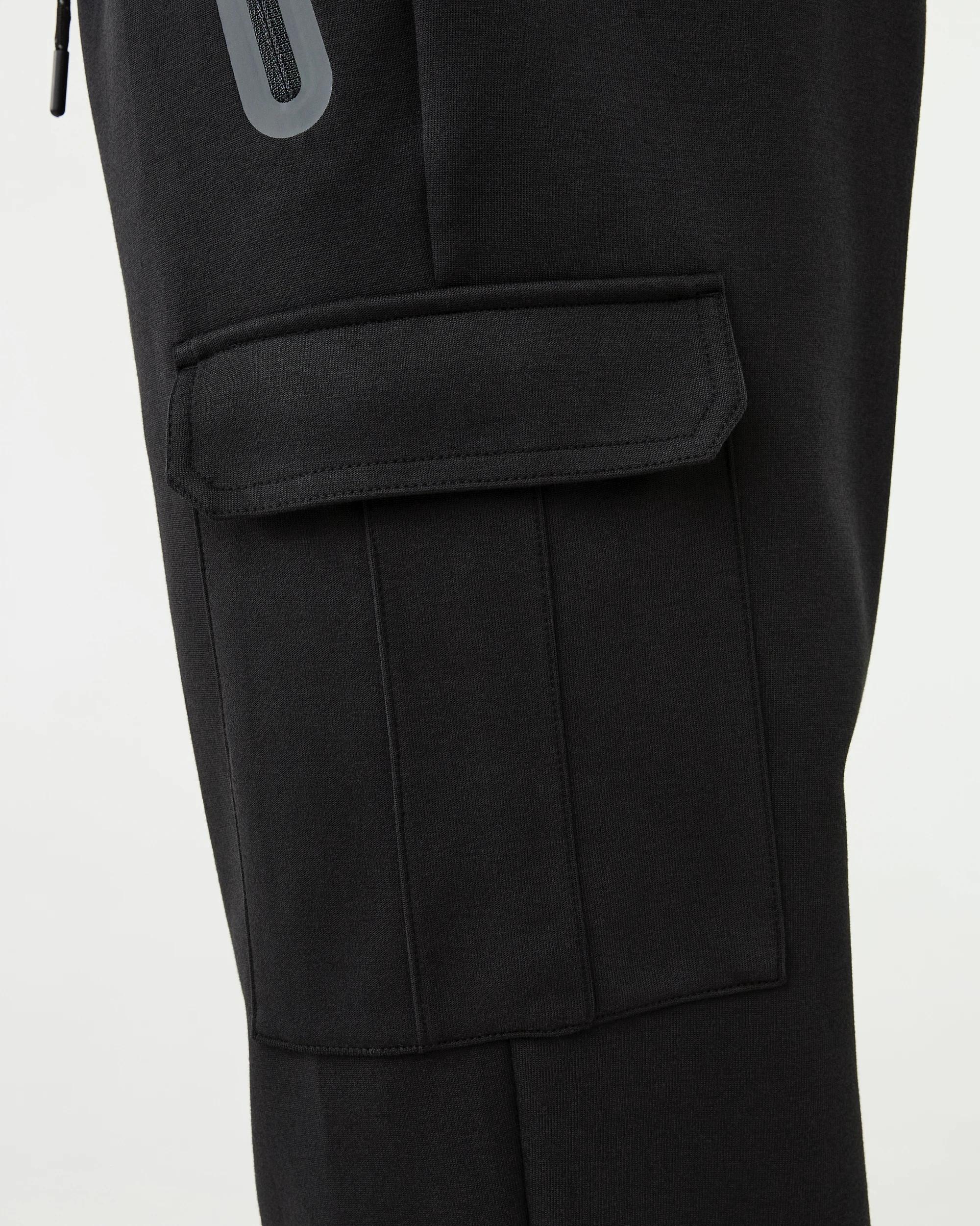 6 Active Mens Cargo Scuba Trackpants Black, 6 of 6