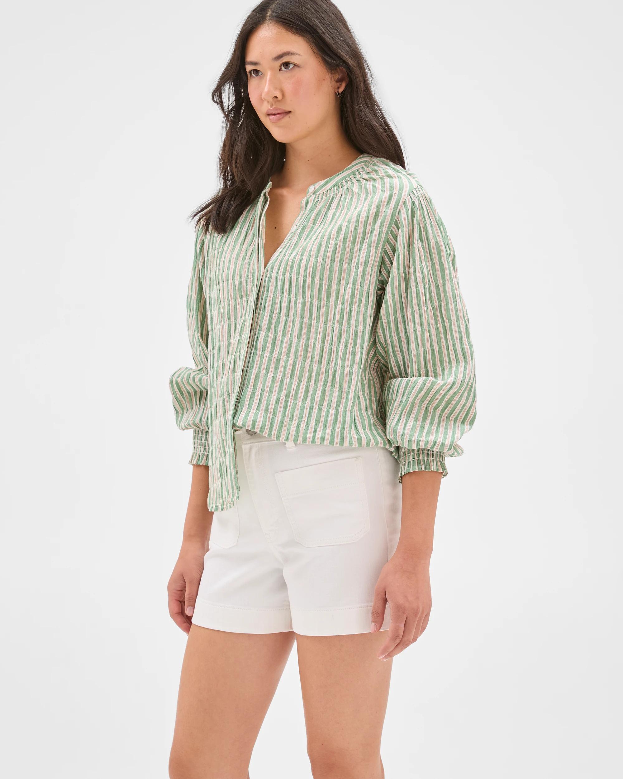 5 Target Denim Mila Denim Shorts MARSHMALLOW WHITE, 5 of 6