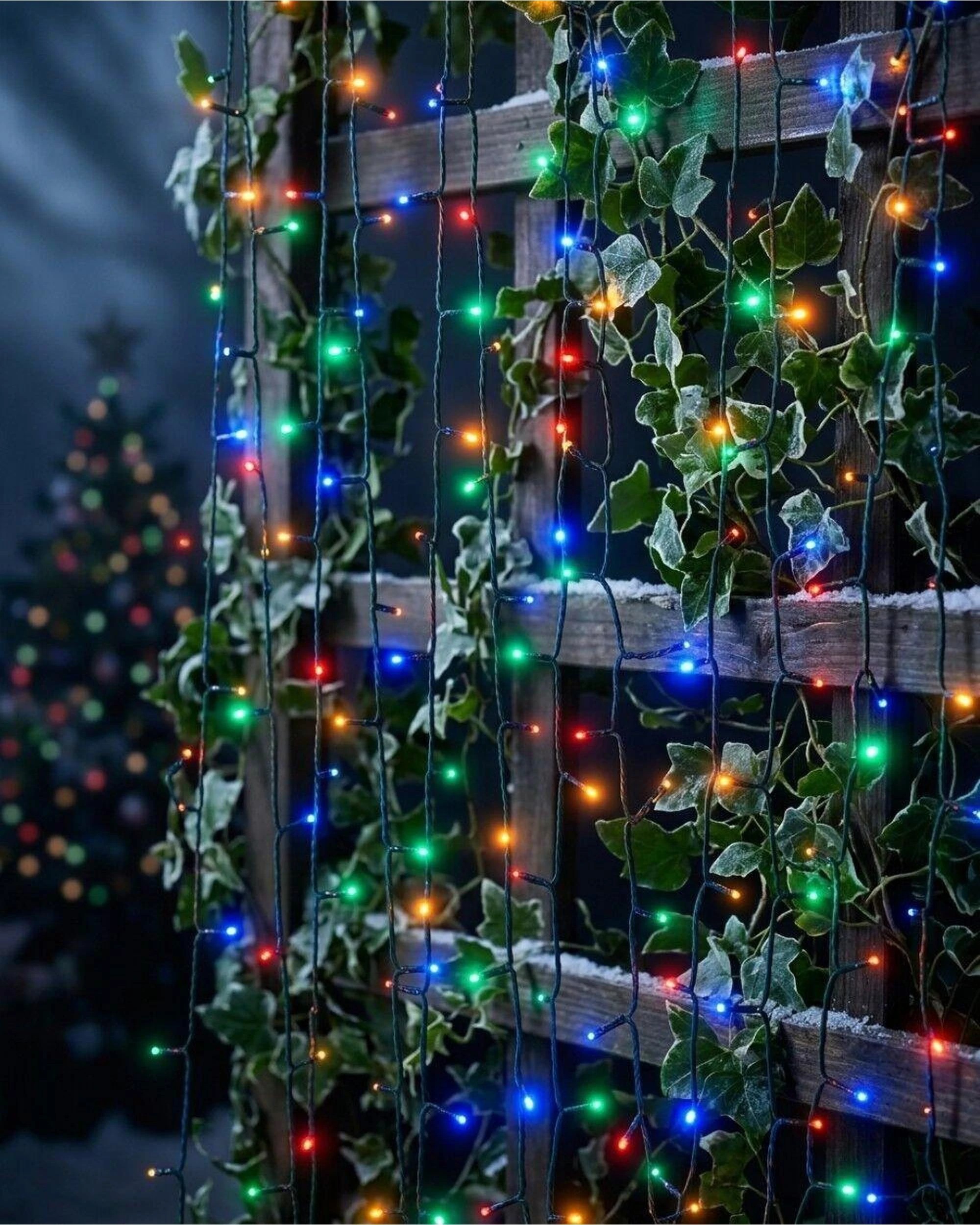 Christmas Warehouse 200 Multi Colour LED Solar String Fairy Lights 8 ...