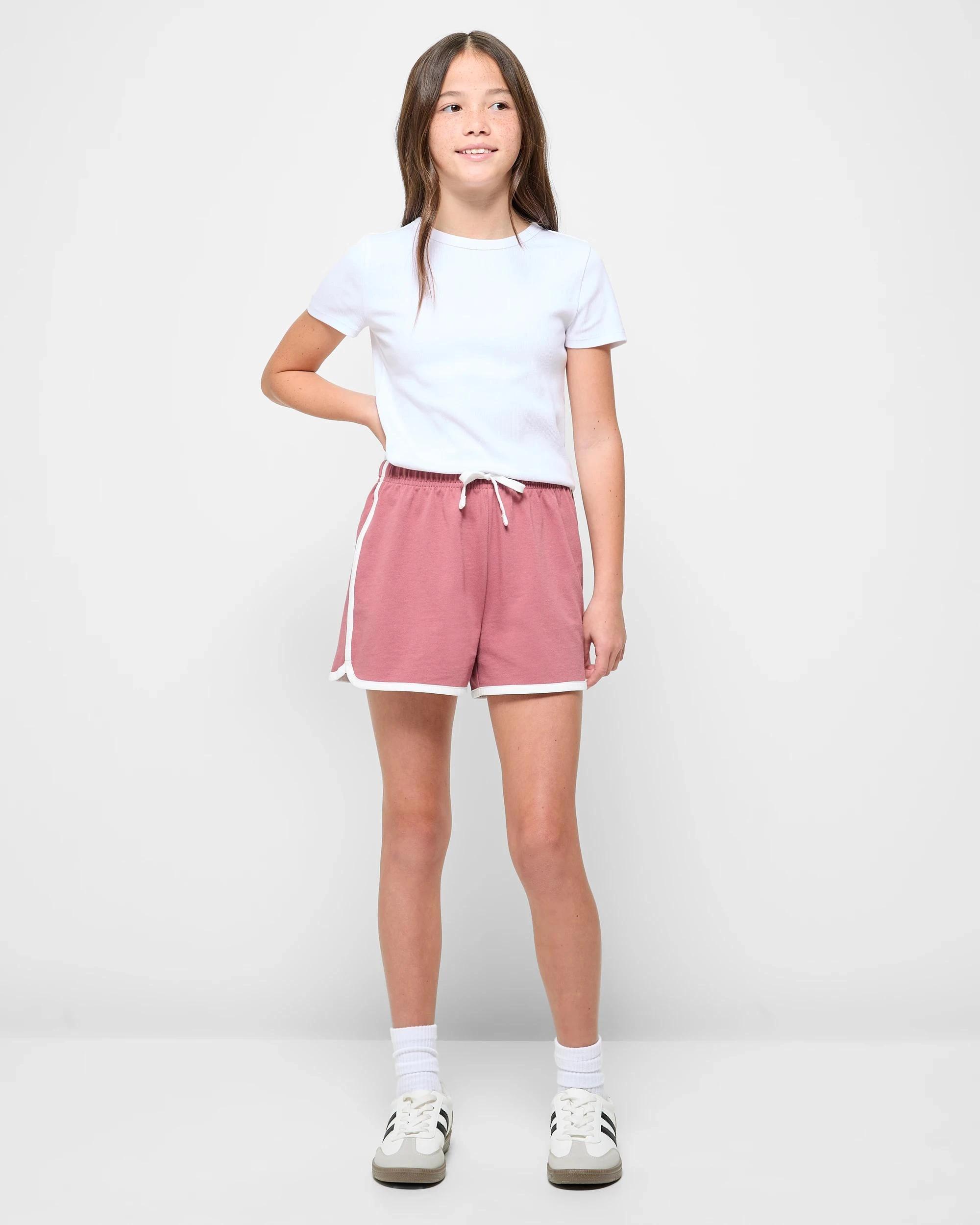 2 Target Australian Cotton Blend Dolphin Hem Shorts PLUM, 2 of 6